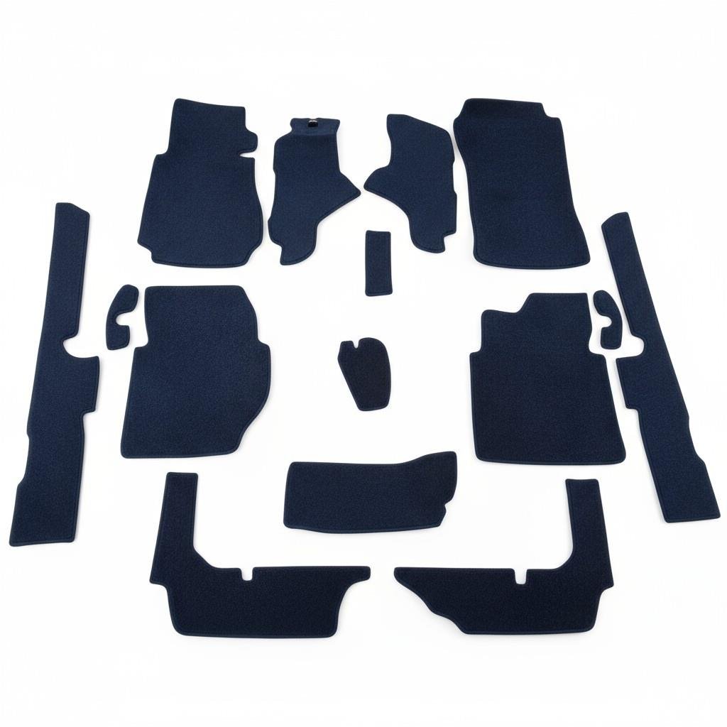 MERCEDES W123 TABAN HALISI LACİVERT