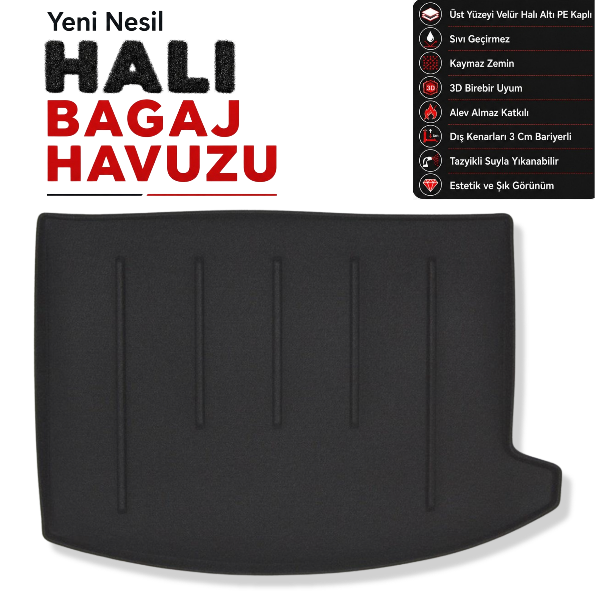 Mini Cooper Countryman Halı Bagaj Havuzu (2017 Sonrası)