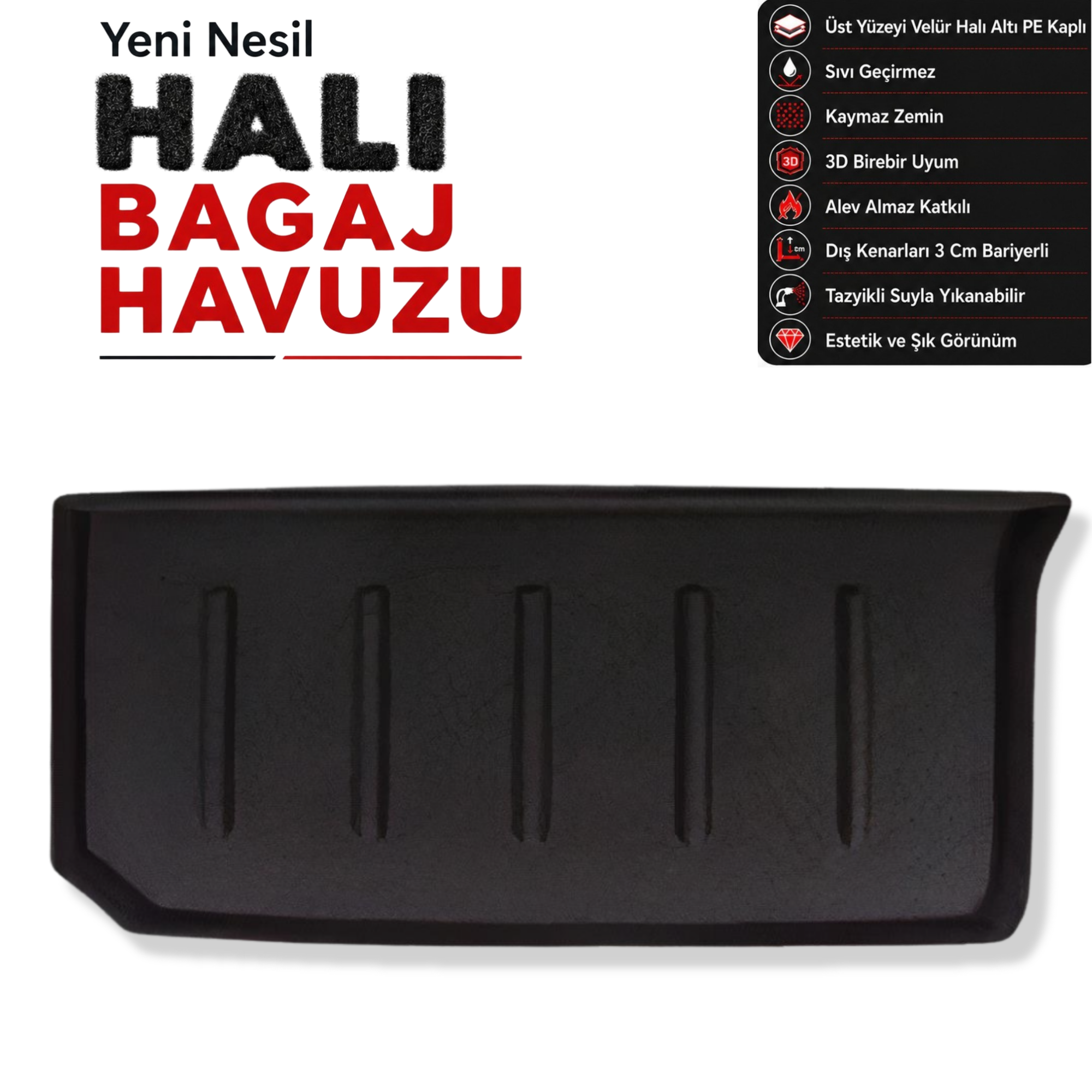 Mercedes Smart Fortwo Halı Bagaj Havuzu (2014 - 2019 Arası) (C453)