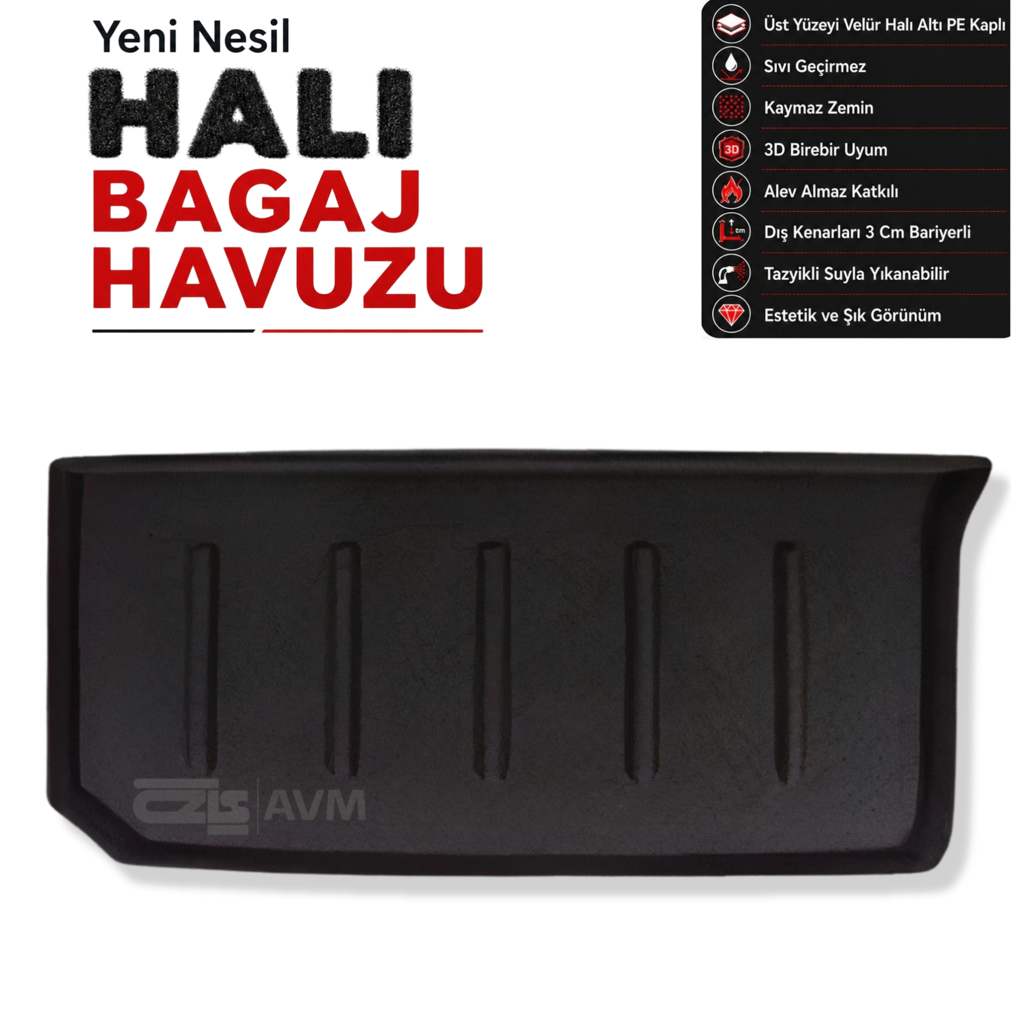 Mercedes Smart Fortwo Halı Bagaj Havuzu (2014 - 2019 Arası) (C453)