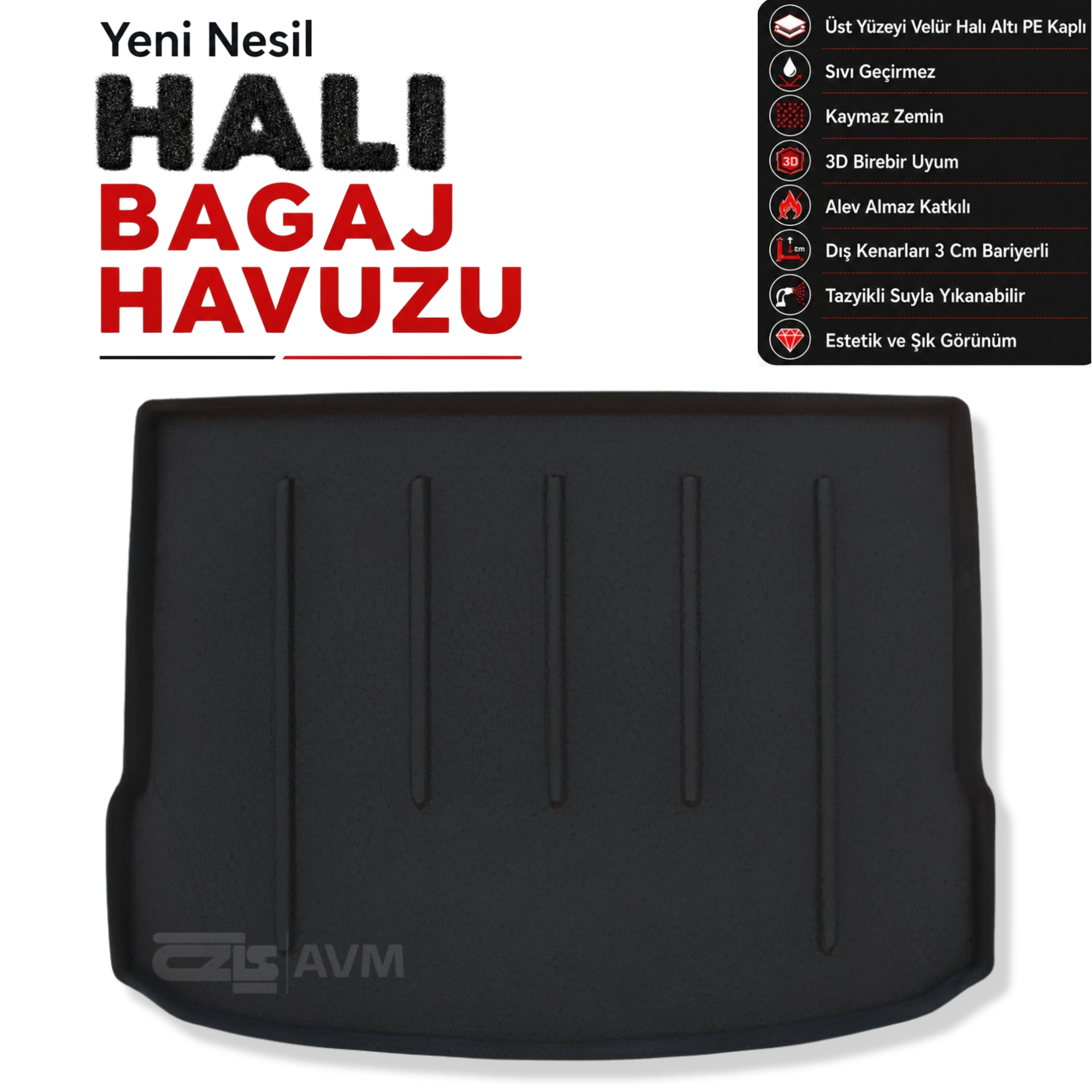 Mercedes A Serisi W177 Hatchback Halı Bagaj Havuzu (2018 Sonrası)