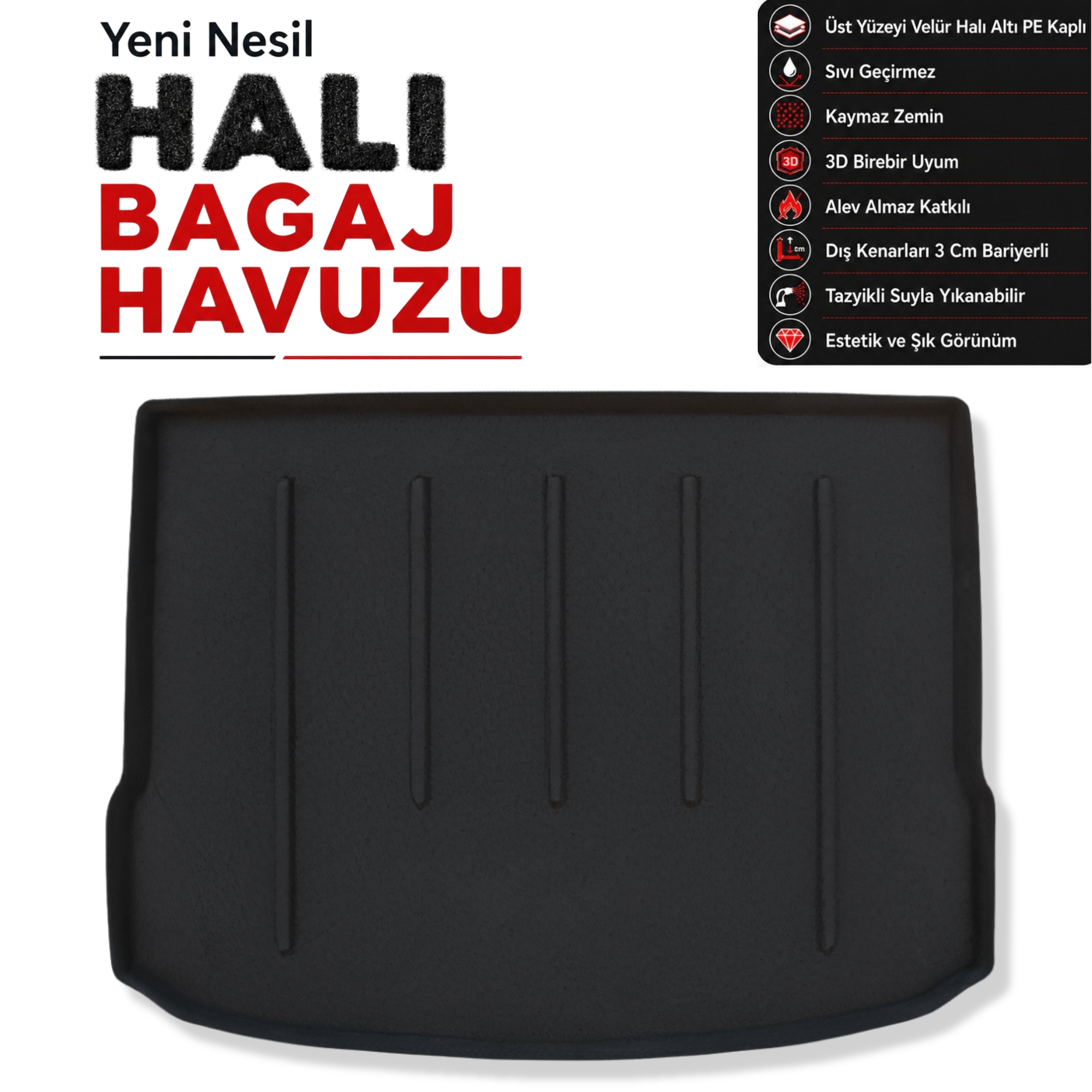 Mercedes A Serisi W177 Hatchback Halı Bagaj Havuzu (2018 Sonrası)