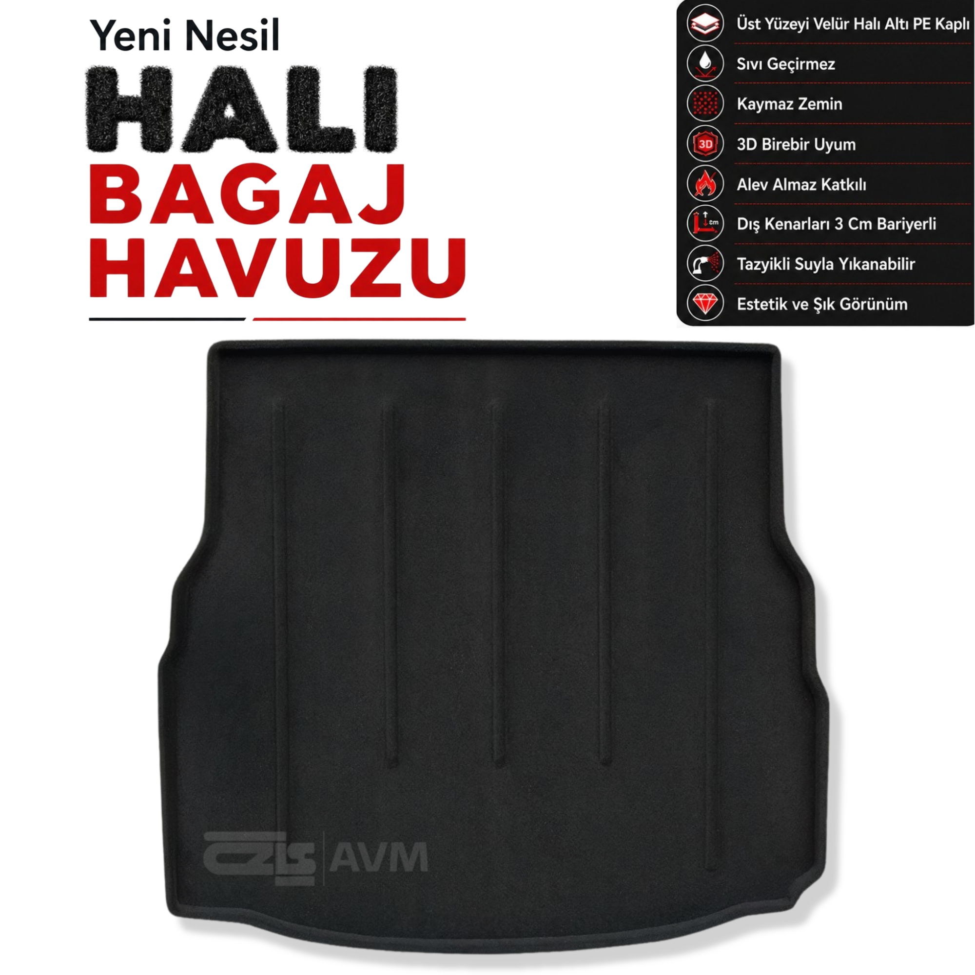 Mercedes E Coupe Halı Bagaj Havuzu (2017 - 2023 Arası) (C238)