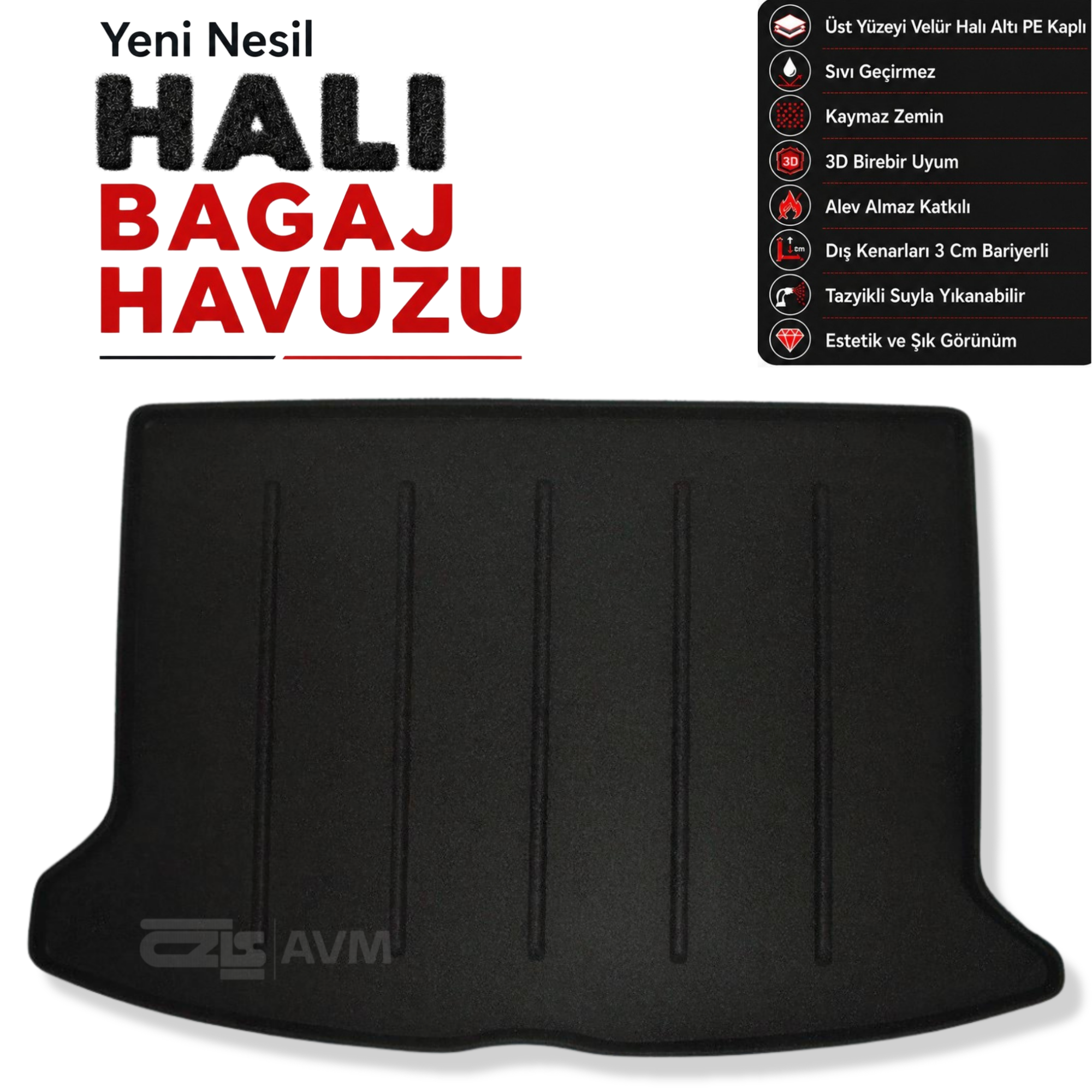 Mercedes B Serisi Sports Tourer Halı Bagaj Havuzu (2019 Sonrası) (W247)