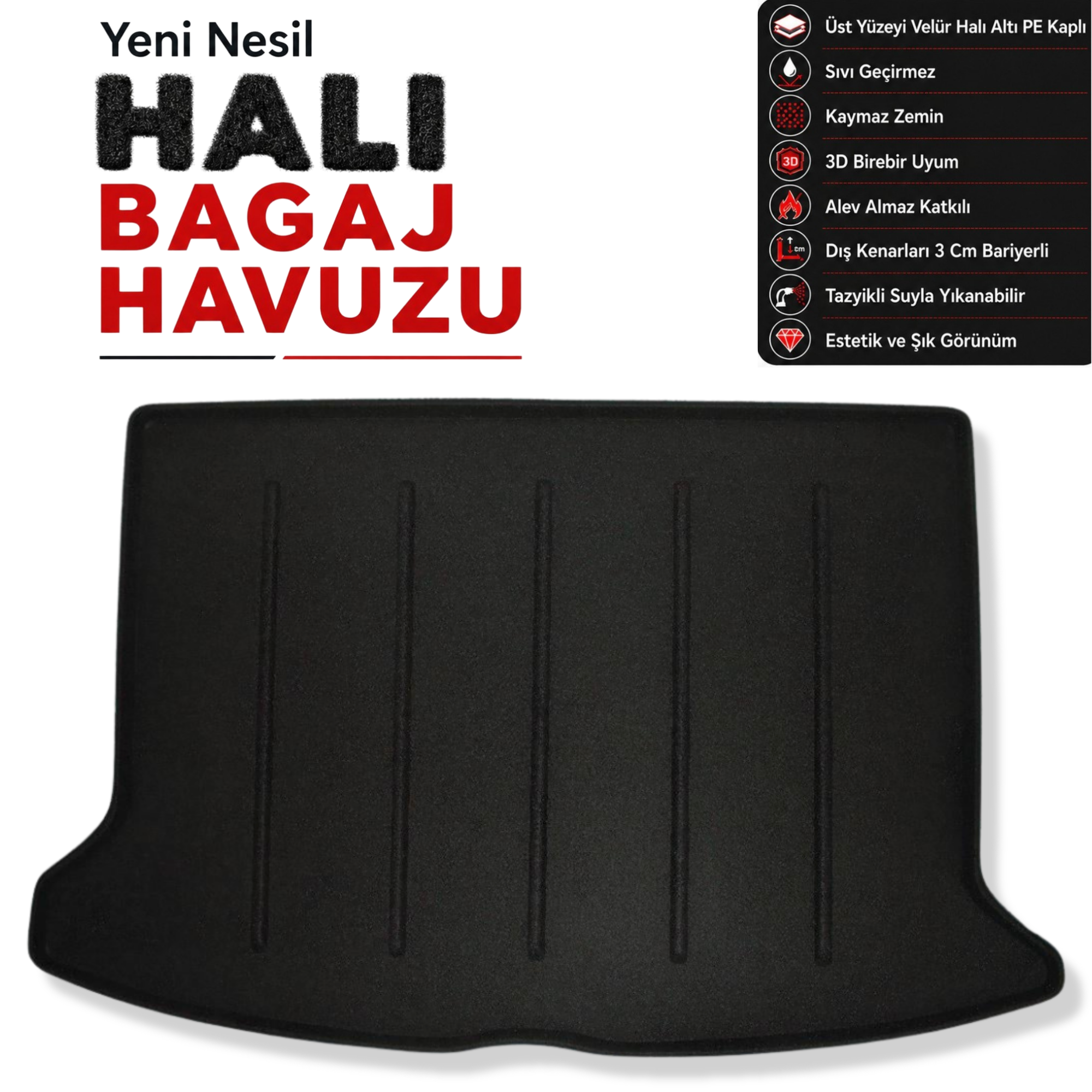 Mercedes B Serisi Sports Tourer Halı Bagaj Havuzu (2019 Sonrası) (W247)