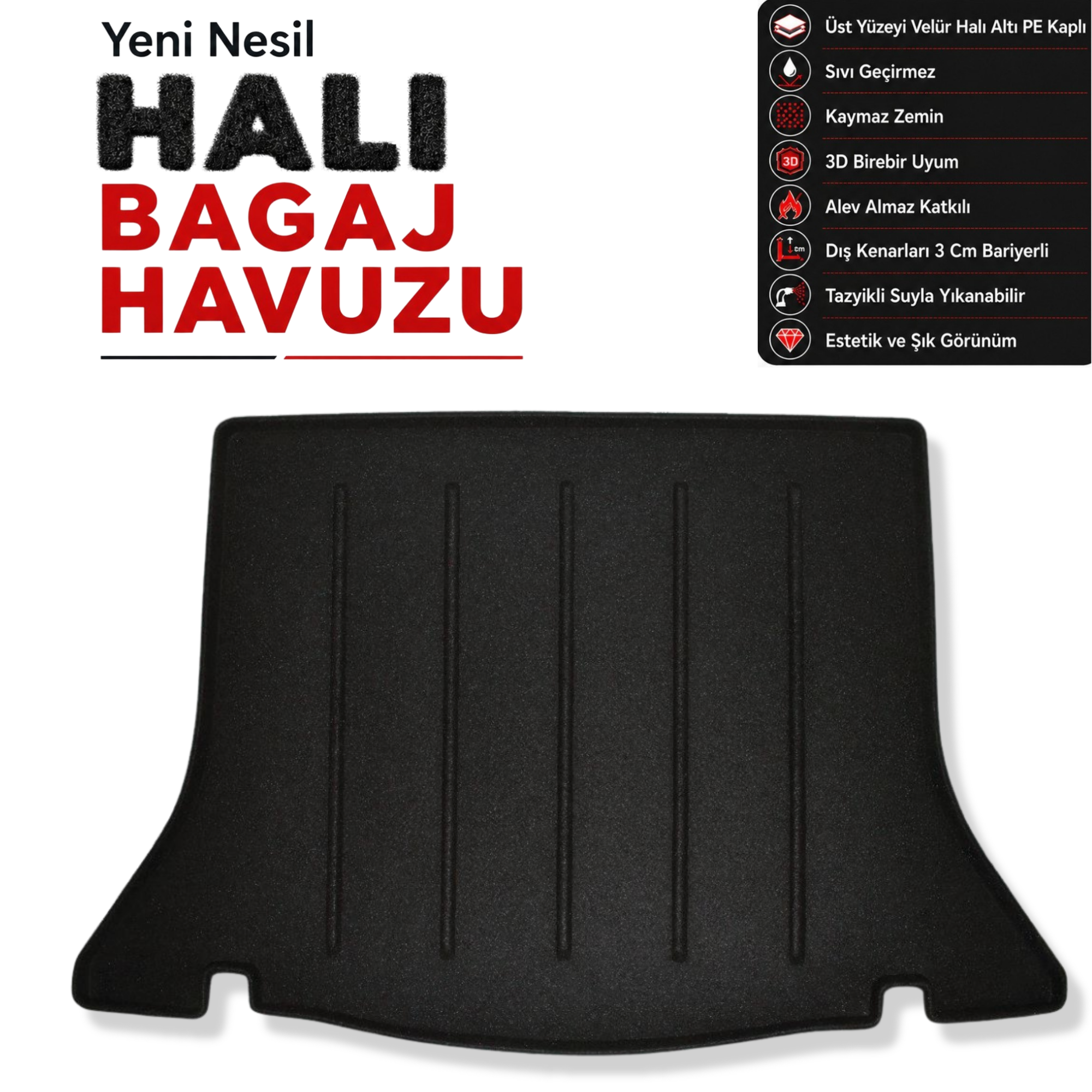 Mercedes A Serisi W177 Sedan Halı Bagaj Havuzu (2019 Sonrası)