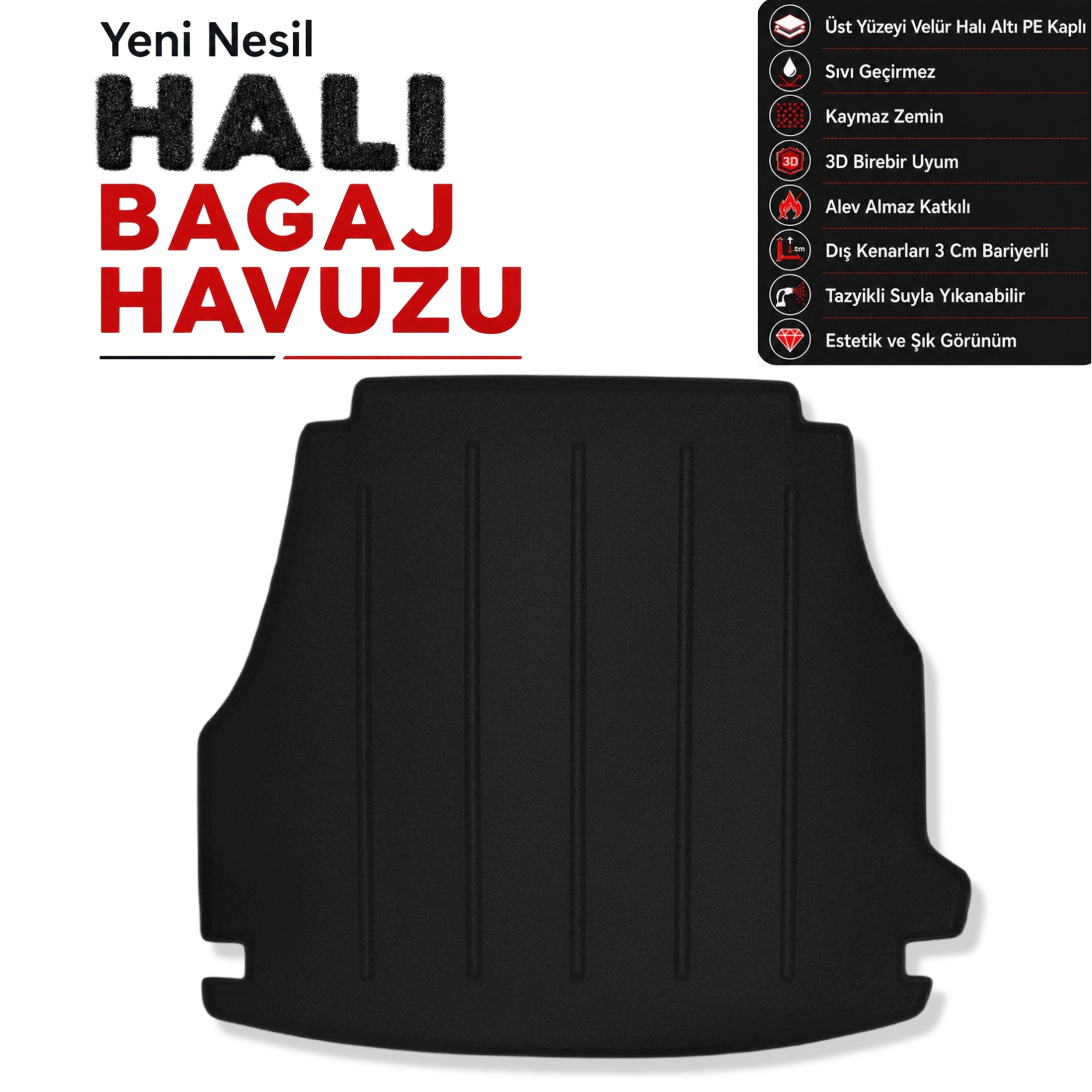 Mercedes C Serisi Halı Bagaj Havuzu (W206) (2021 ve Sonrası)