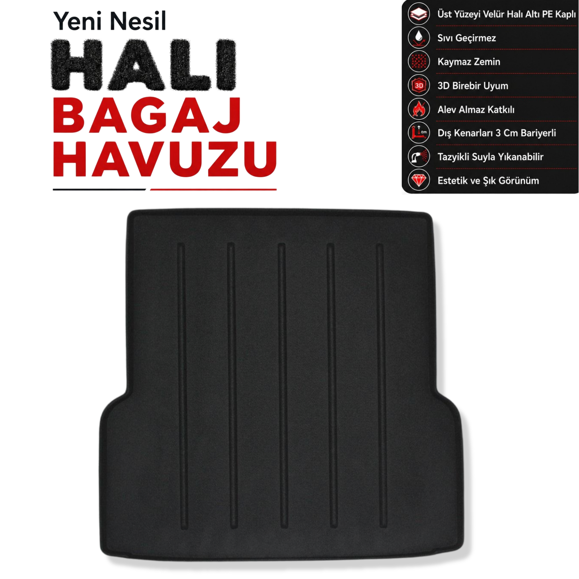 Mercedes EQS V297 Halı Bagaj Havuzu (2023 Sonrası)