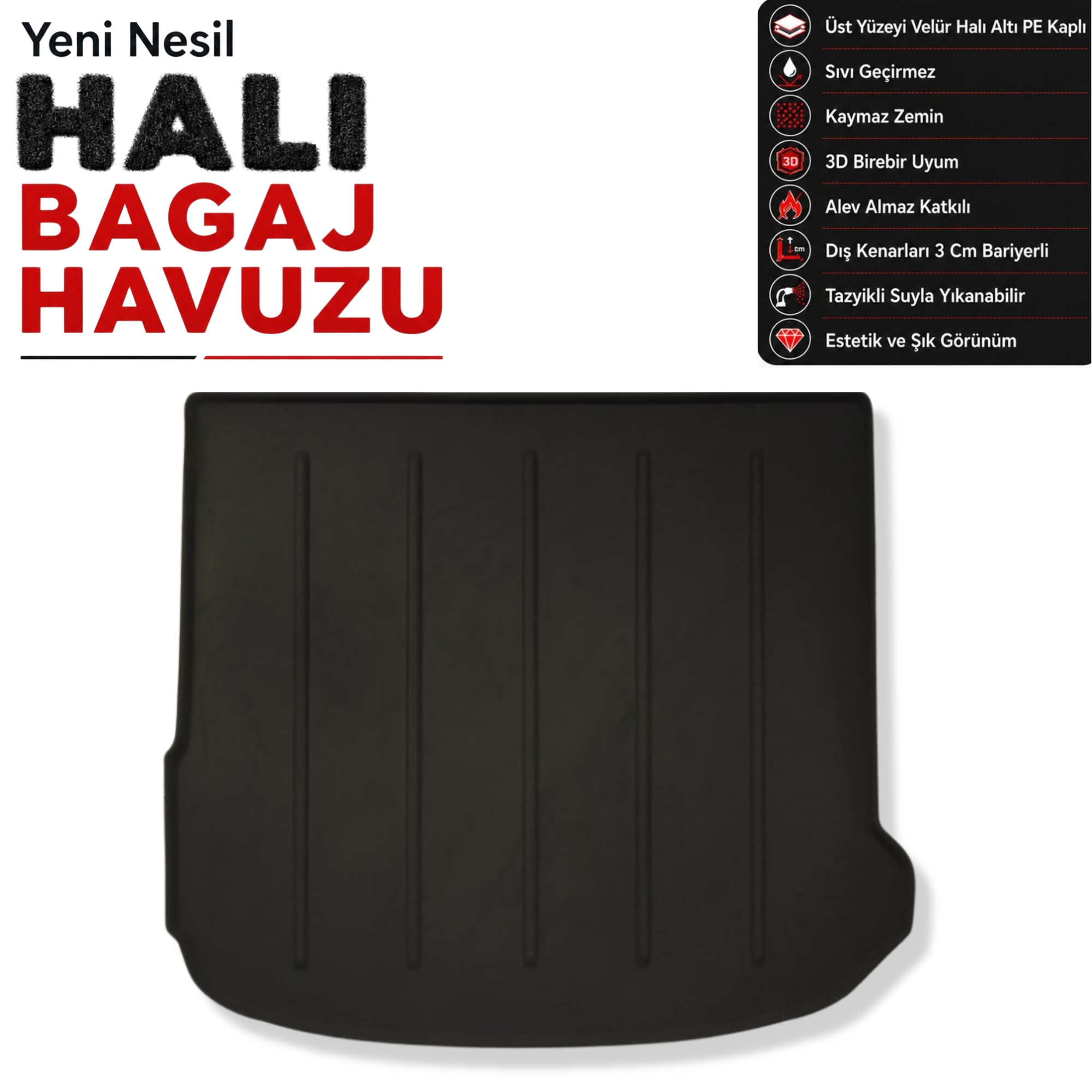 Mercedes GLC Halı Bagaj Havuzu (2026 Sonrası)