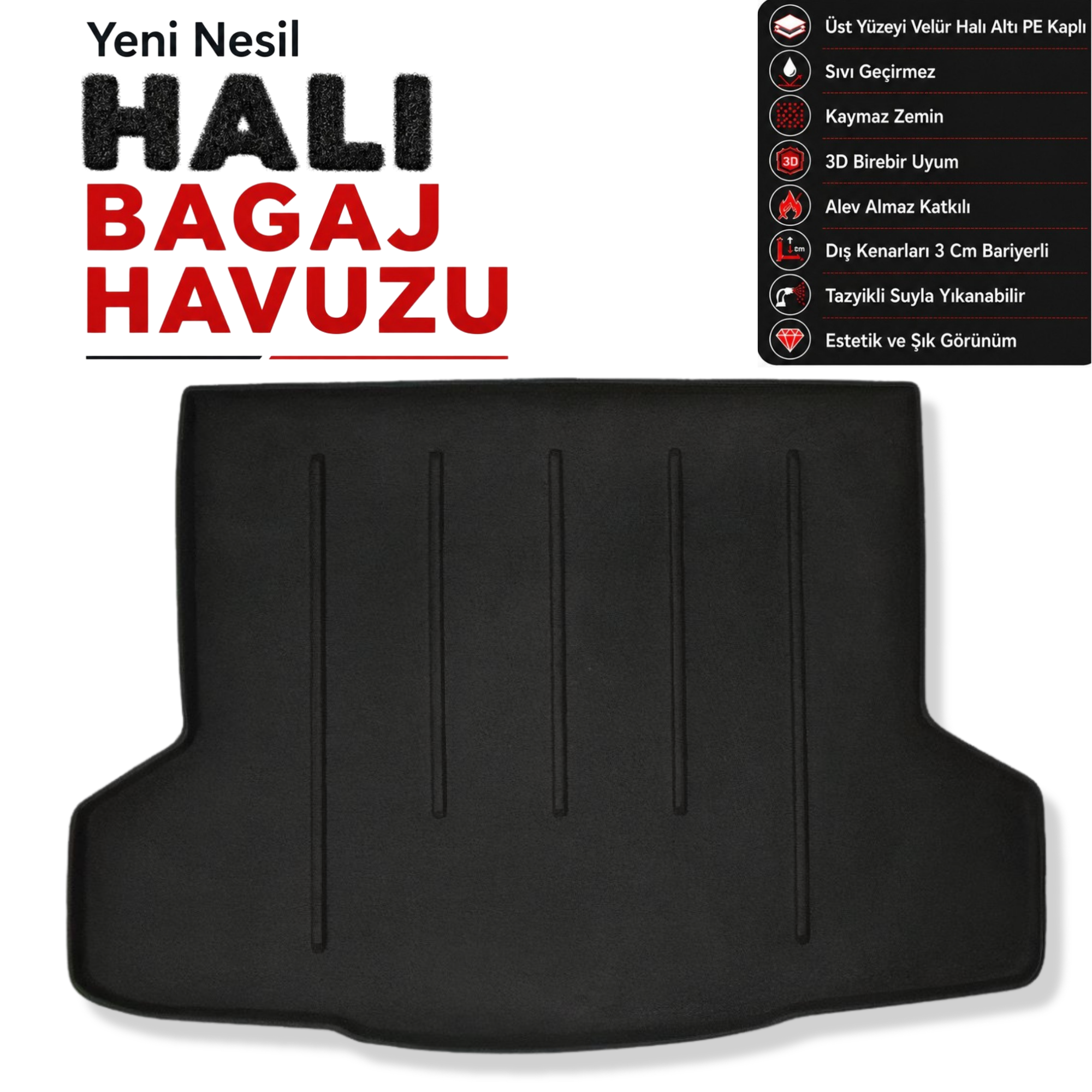 Mitsubishi Attrage Halı Bagaj Havuzu (2013 ve Sonrası)
