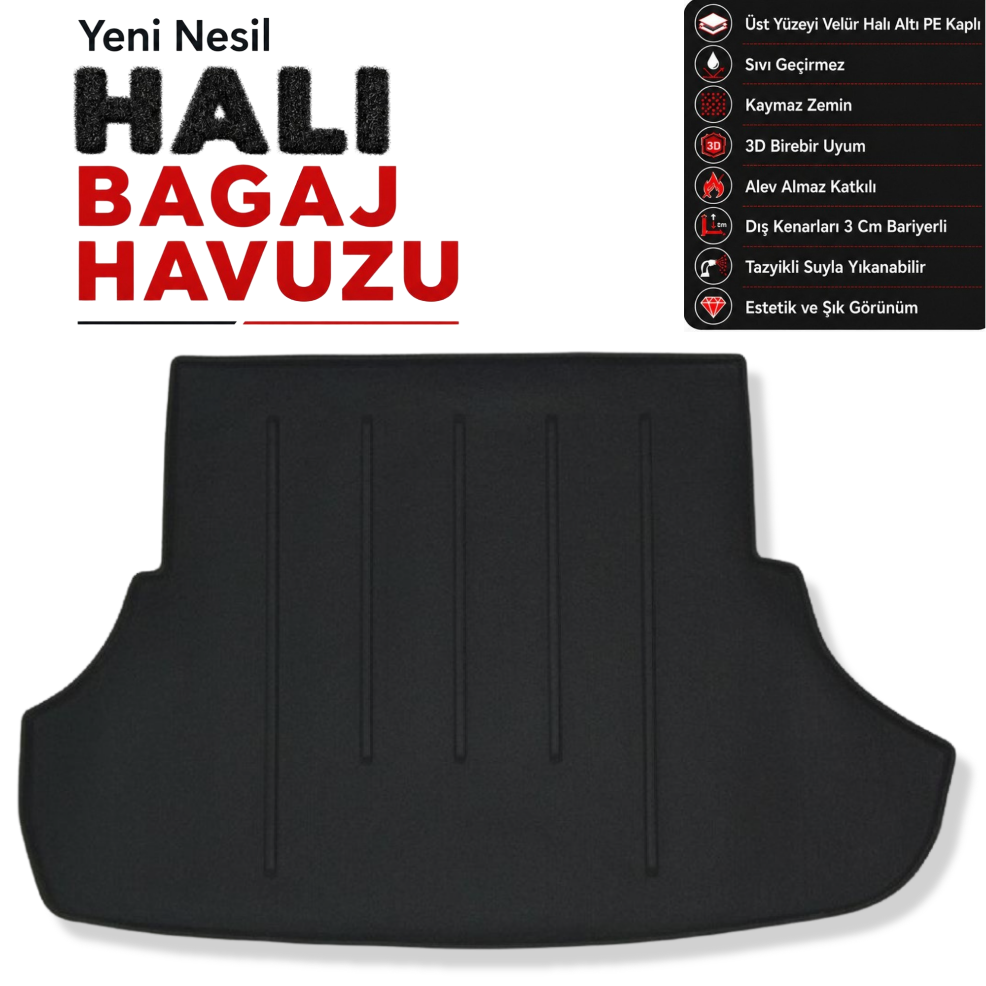 Mitsubishi Lancer Halı Bagaj Havuzu (2007 - 2017 Arası)