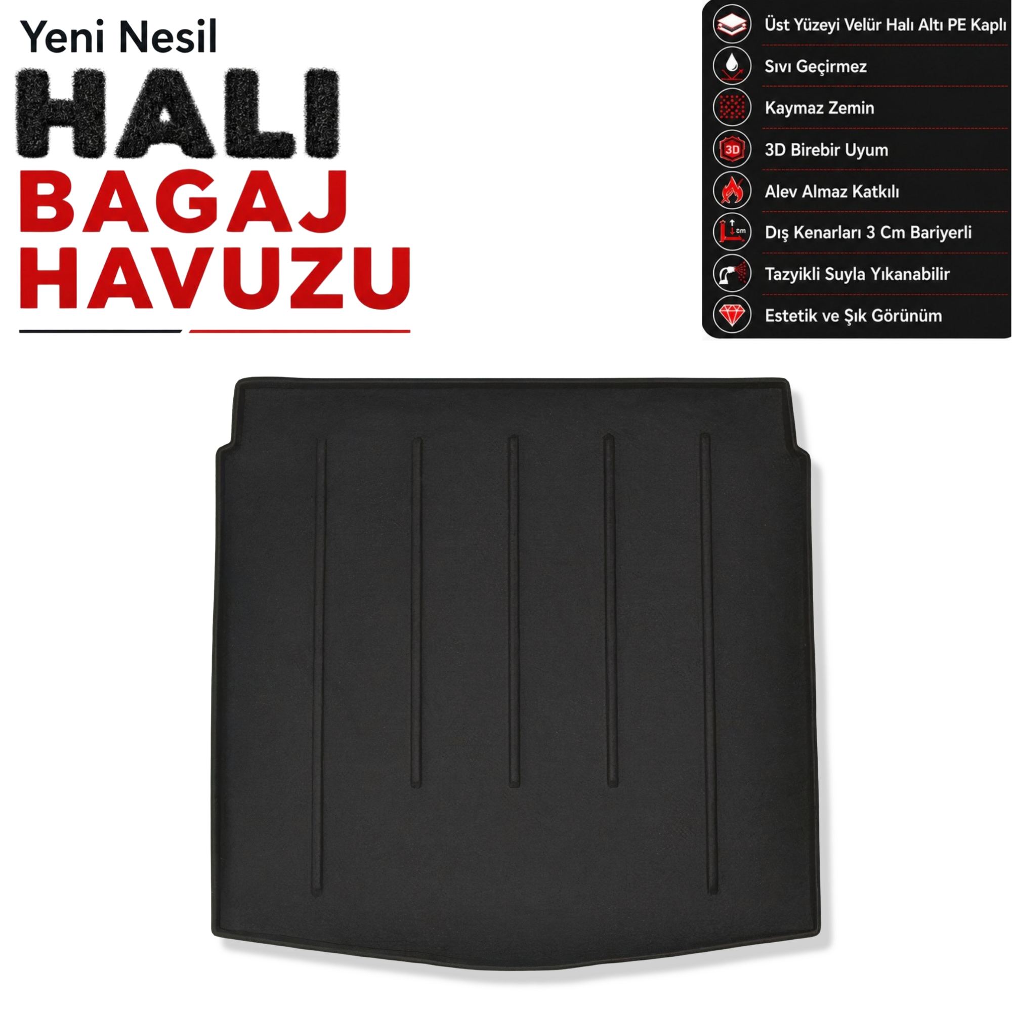 Mazda 3 Sedan Halı Bagaj Havuzu (2014 Sonrası)