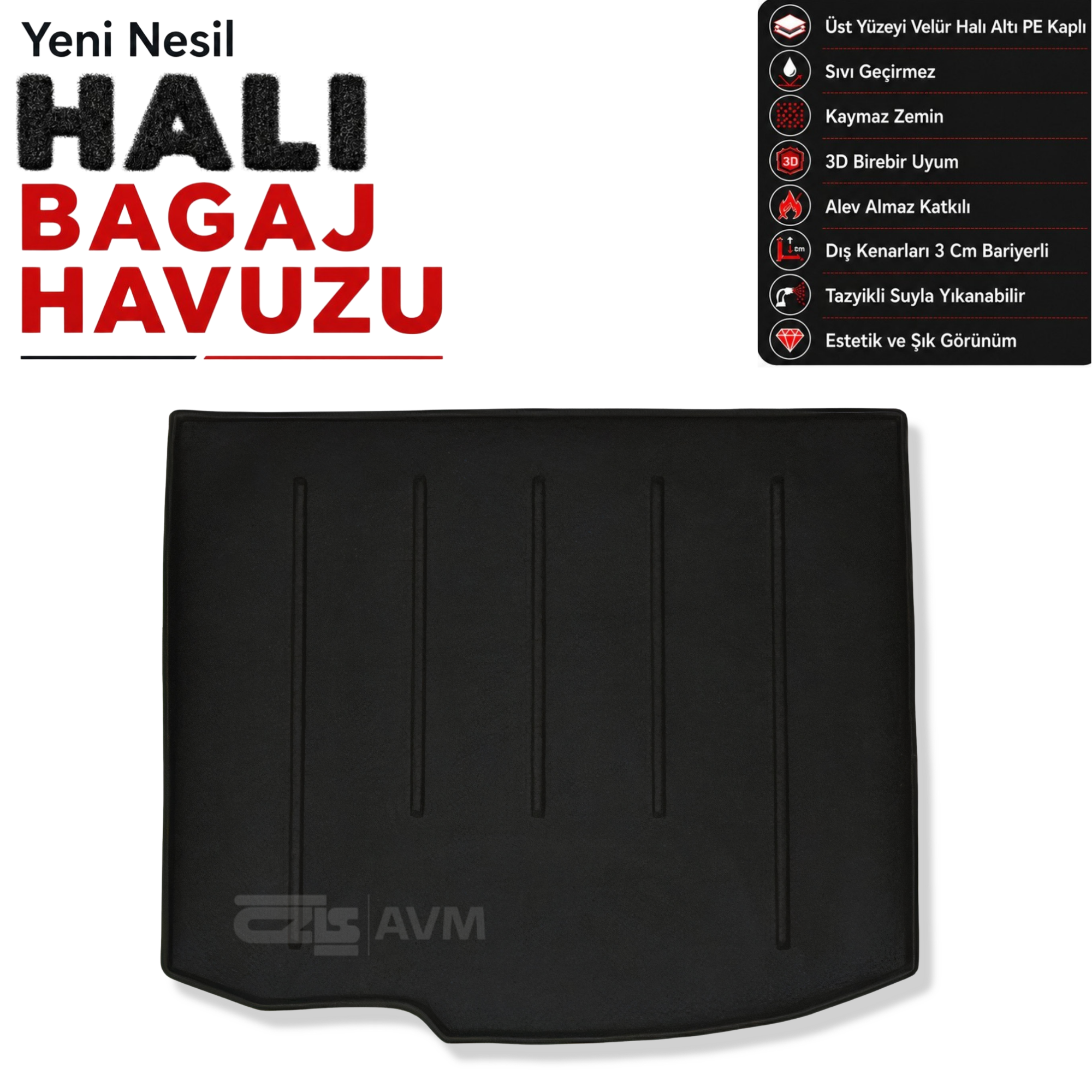 Mazda 3 Hatchback Halı Bagaj Havuzu (2009 - 2013 Arası)