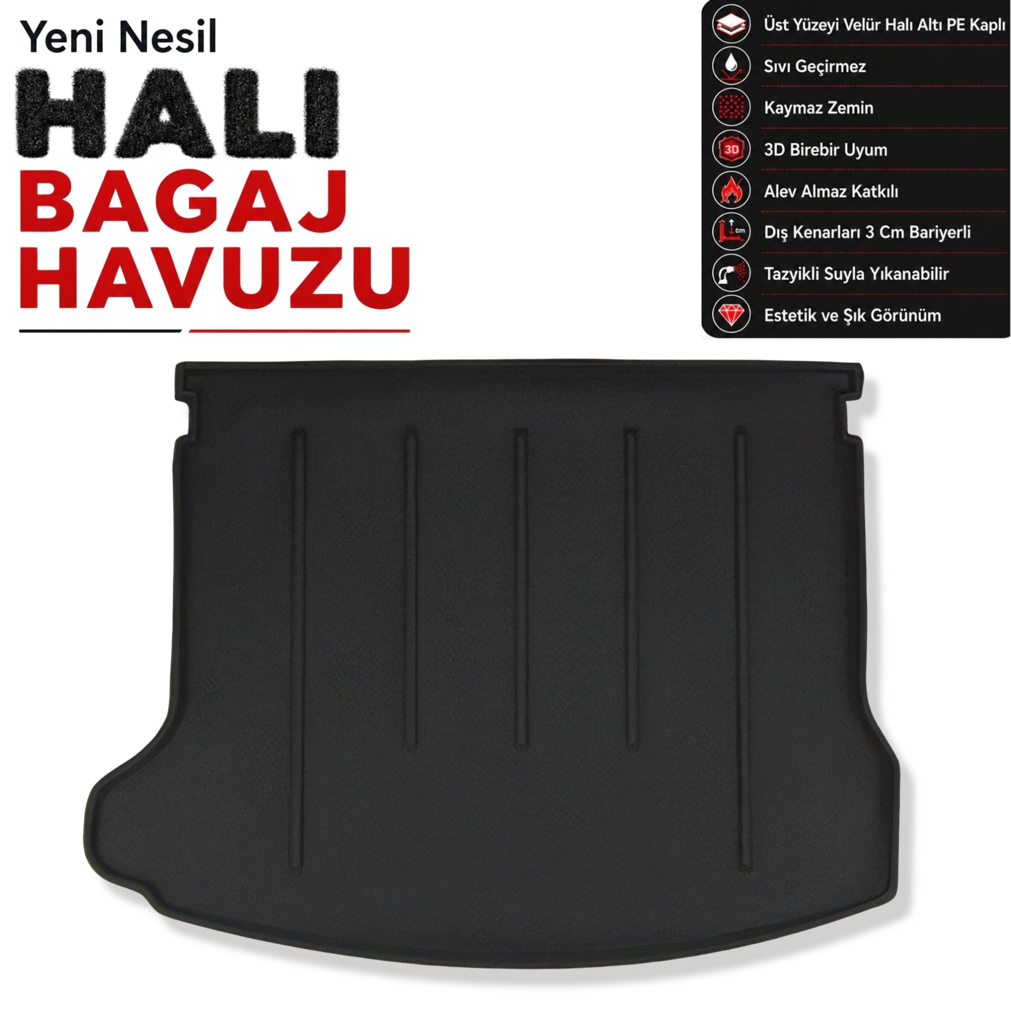 Mazda 3 Hatchback Halı Bagaj Havuzu (2013 Sonrası)
