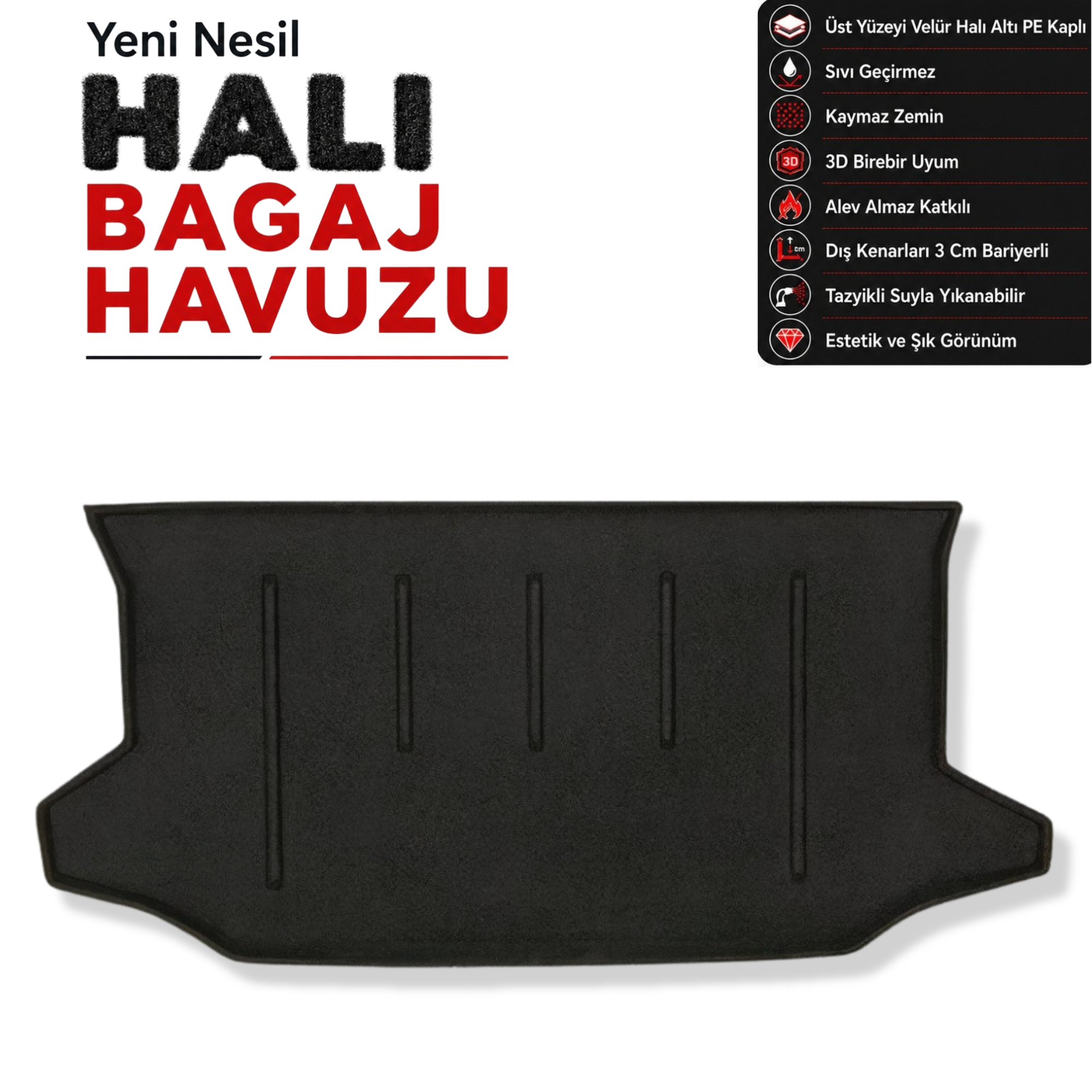 Nissan Note E11 Halı Bagaj Havuzu (2006 - 2013 Arası)