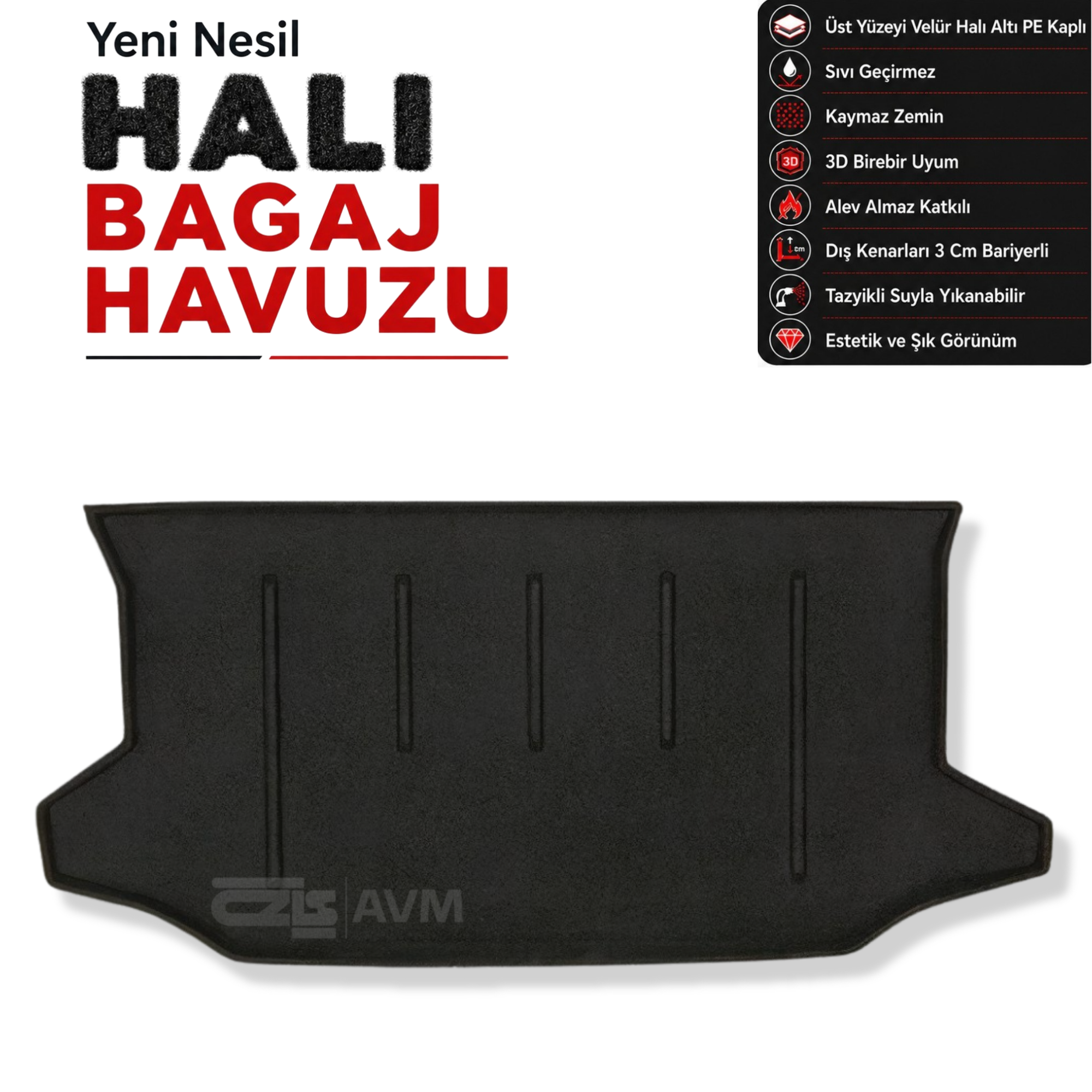 Nissan Note E11 Halı Bagaj Havuzu (2006 - 2013 Arası)
