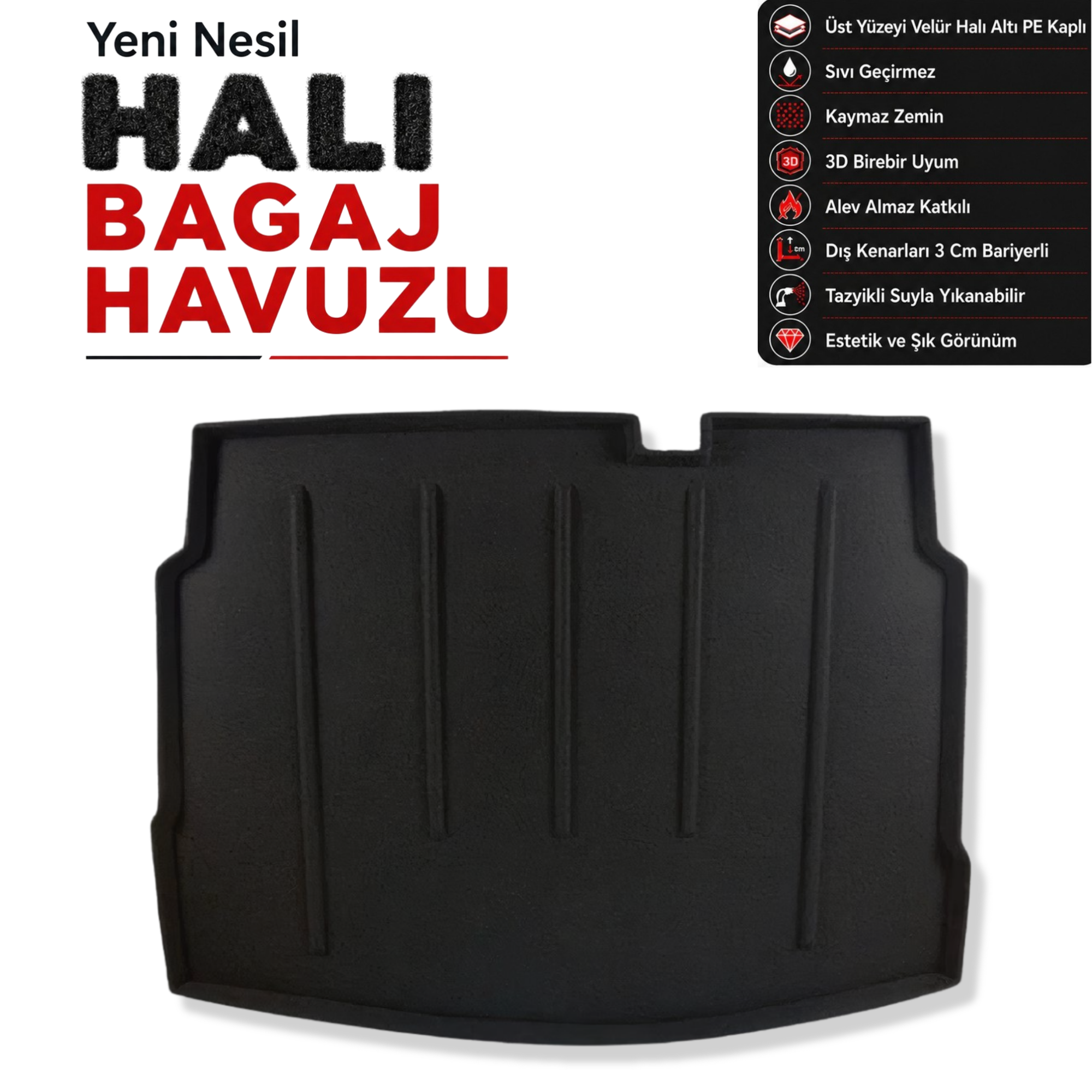 Nissan Qashqai J10 Halı Bagaj Havuzu (2007 - 2013 Arası)