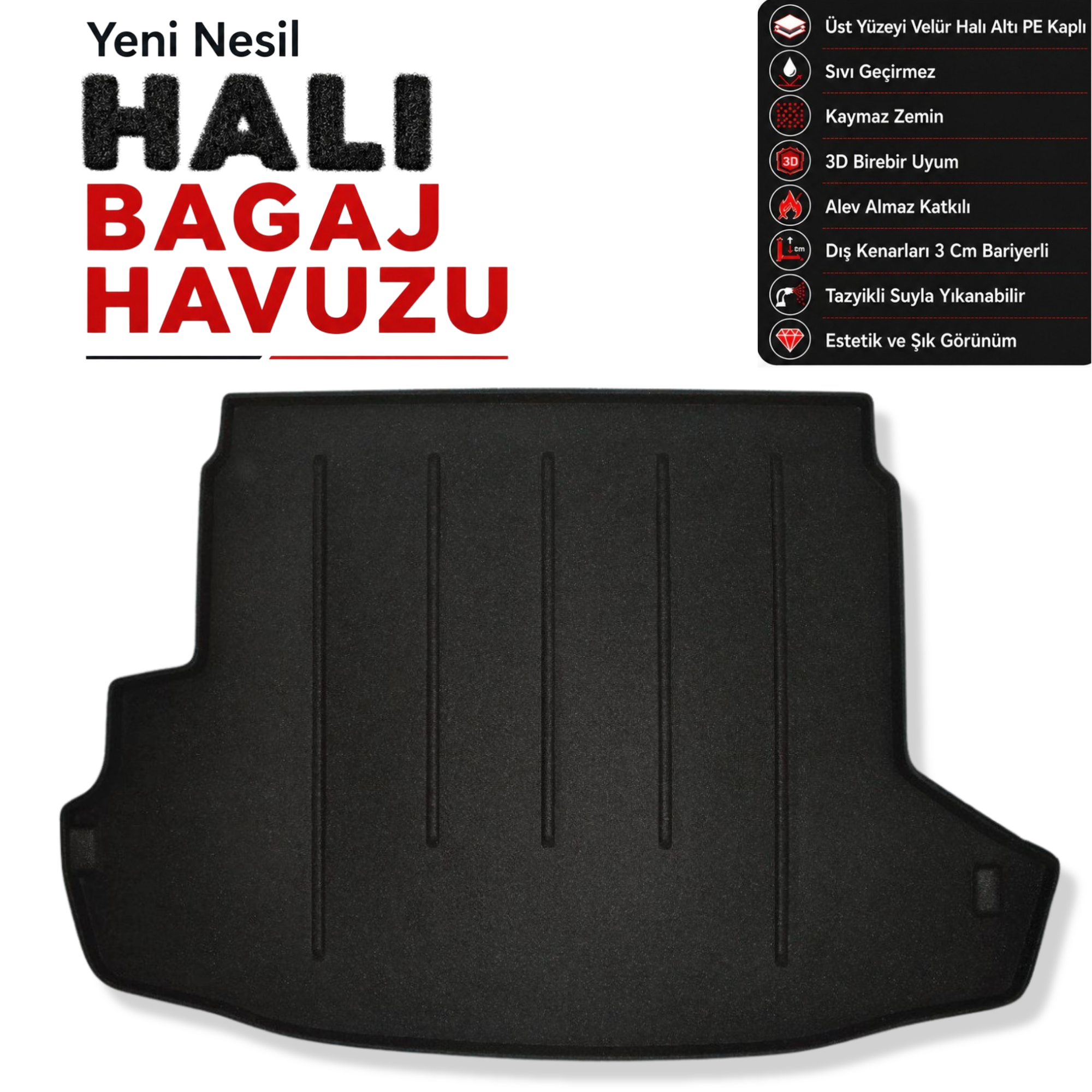 Nissan X - Trail T31 Halı Bagaj Havuzu (2007 - 2012 Arası)