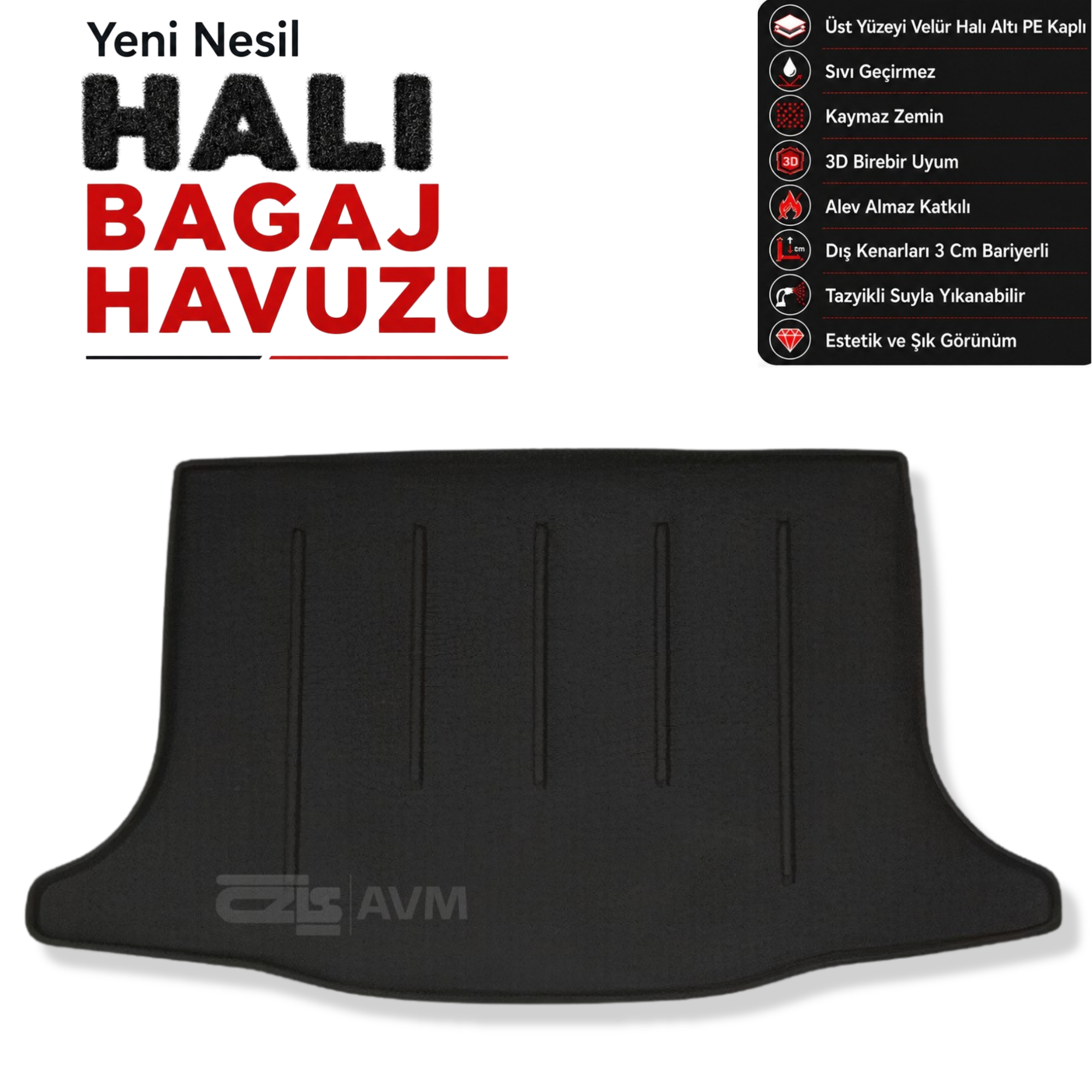Nissan Pulsar Halı Bagaj Havuzu (2013 Sonrası)