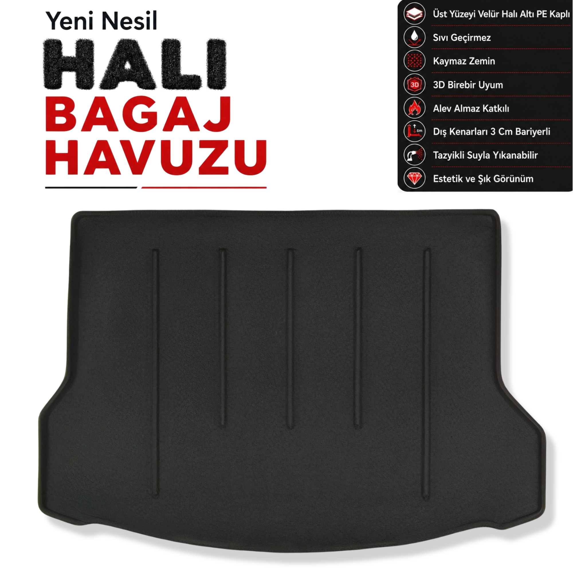 Nissan X - Trail Halı Bagaj Havuzu (2017 - 2022 Arası)