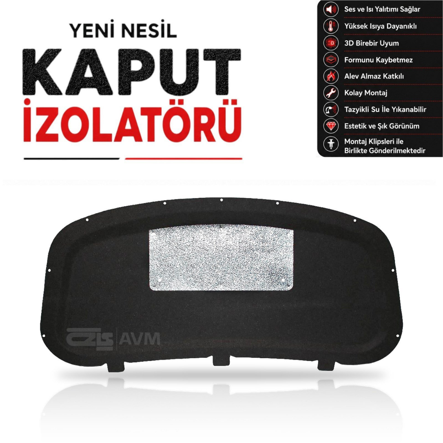 Opel Astra J Kaput Altı İzolatörü (2009 - 2018 Arası)
