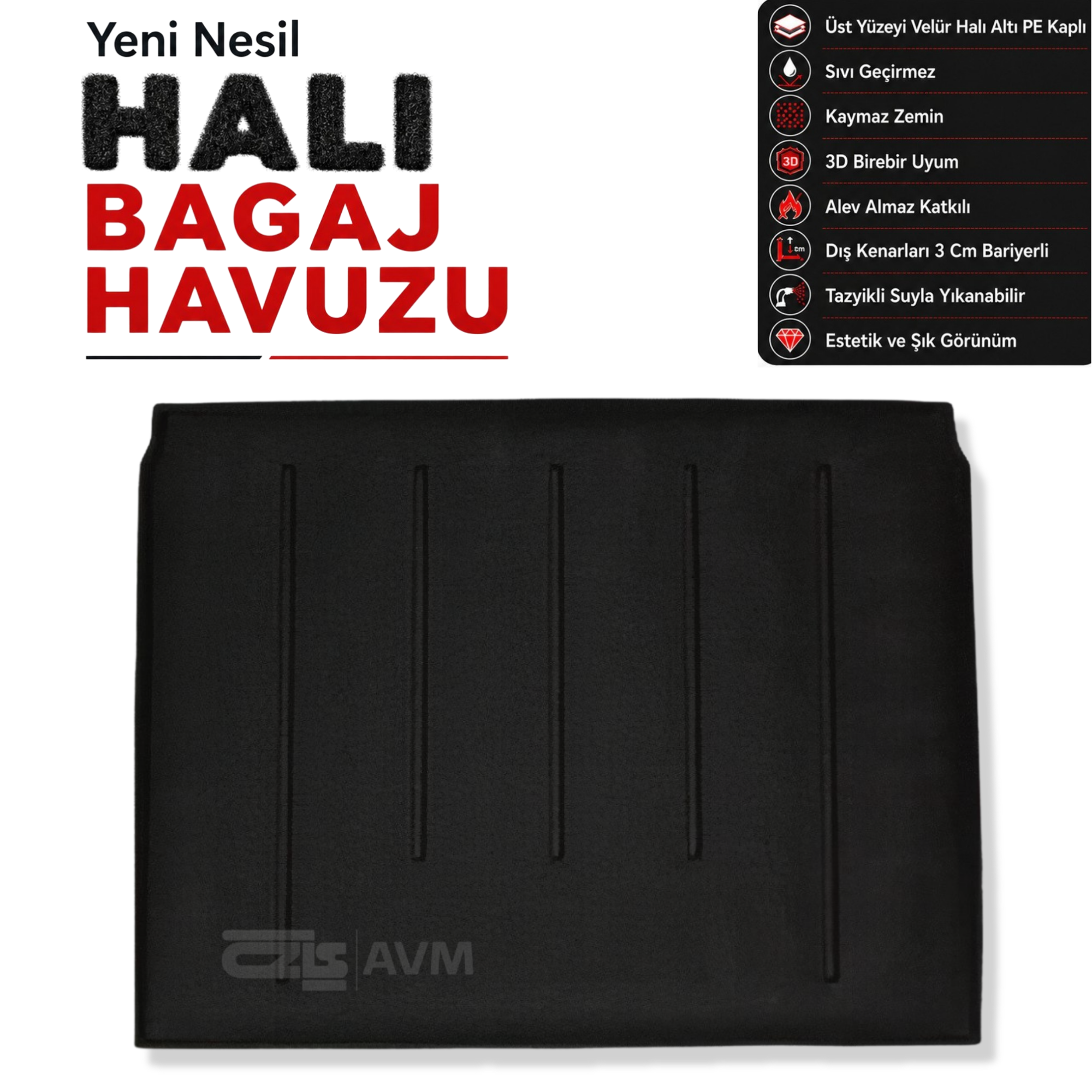 Opel Combo Halı Bagaj Havuzu (2012 - 2019 Arası)