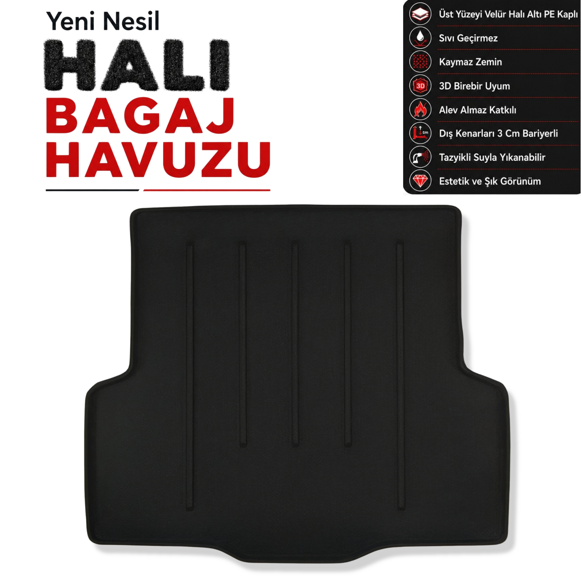Opel İnsignia Grand Sport Halı Bagaj Havuzu (2017 Sonrası)