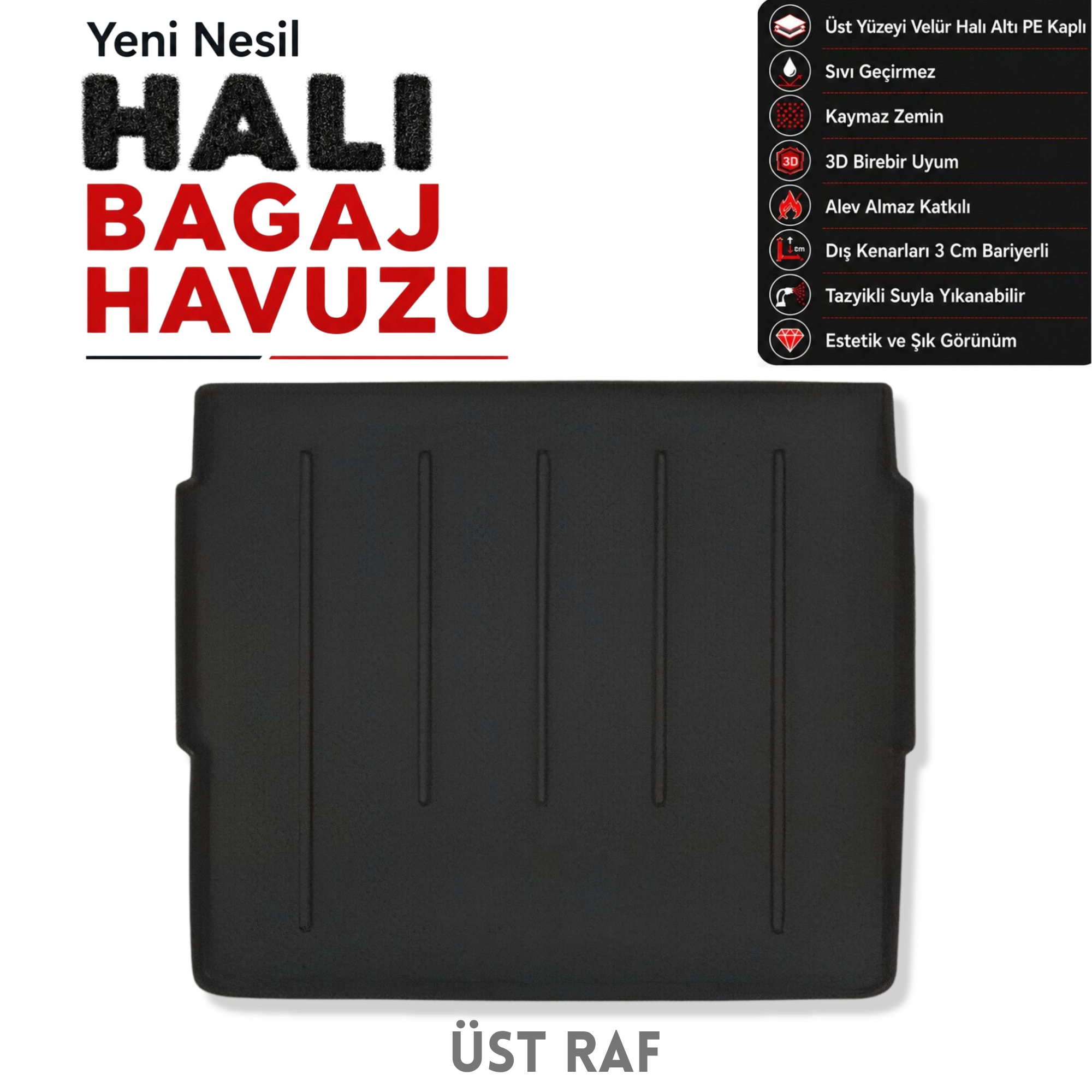 Opel Grandland Halı Bagaj Havuzu (2017 - 2024 Arası)