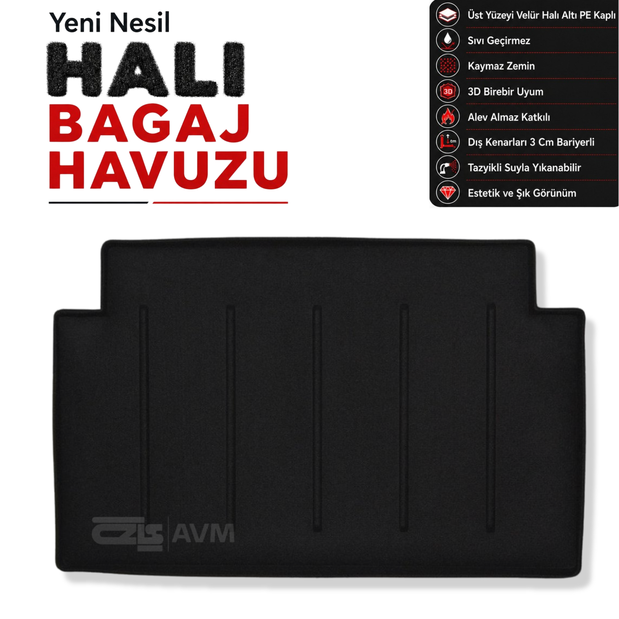 Opel Combo Halı Bagaj Havuzu (2019 Sonrası)