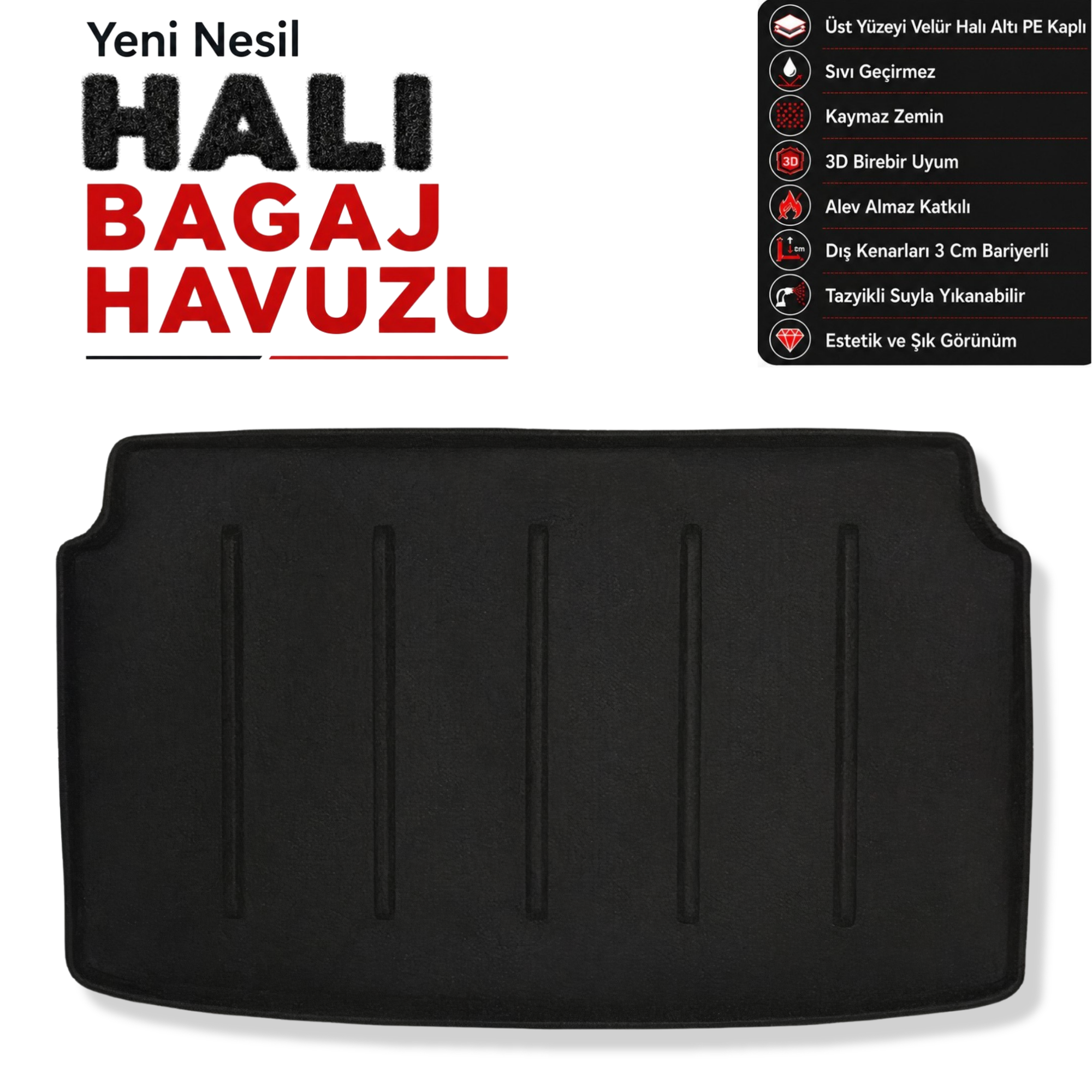 Opel Mokka Elektrikli Halı Bagaj Havuzu (2021 Sonrası)