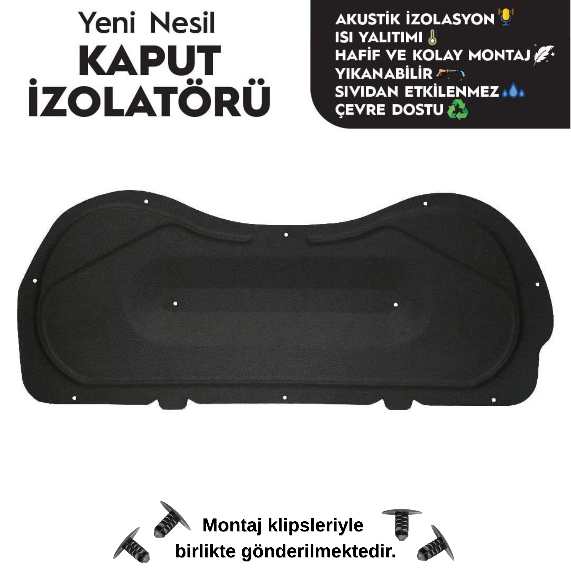 Peugeot 208 Kaput Altı İzolatörü (2. Nesil | 2020 Sonrası)
