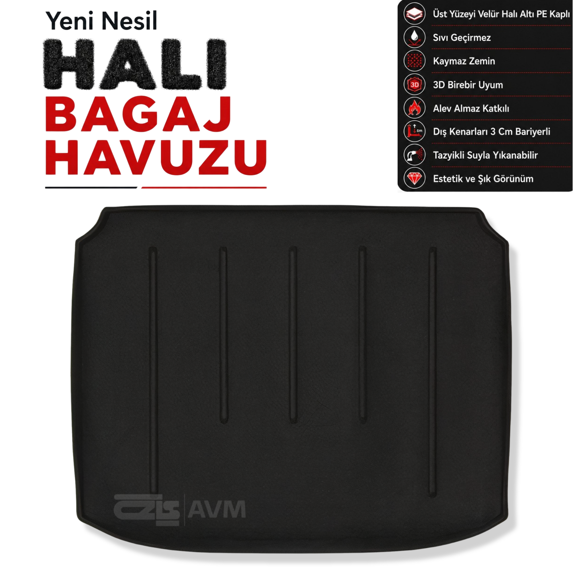 Peugeot 308 Halı Bagaj Havuzu (2007 - 2013 Arası)