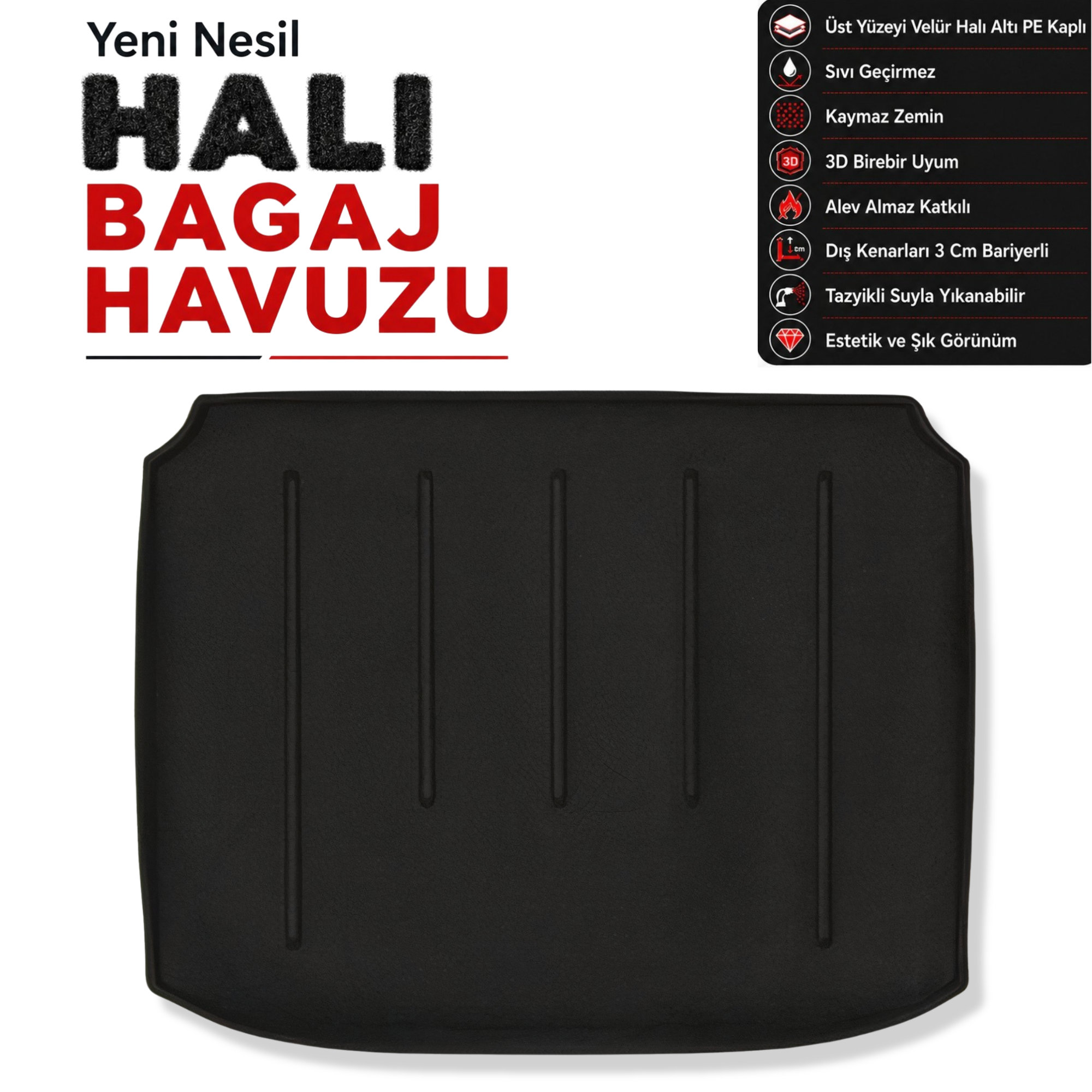 Peugeot 308 Halı Bagaj Havuzu (2007 - 2013 Arası)