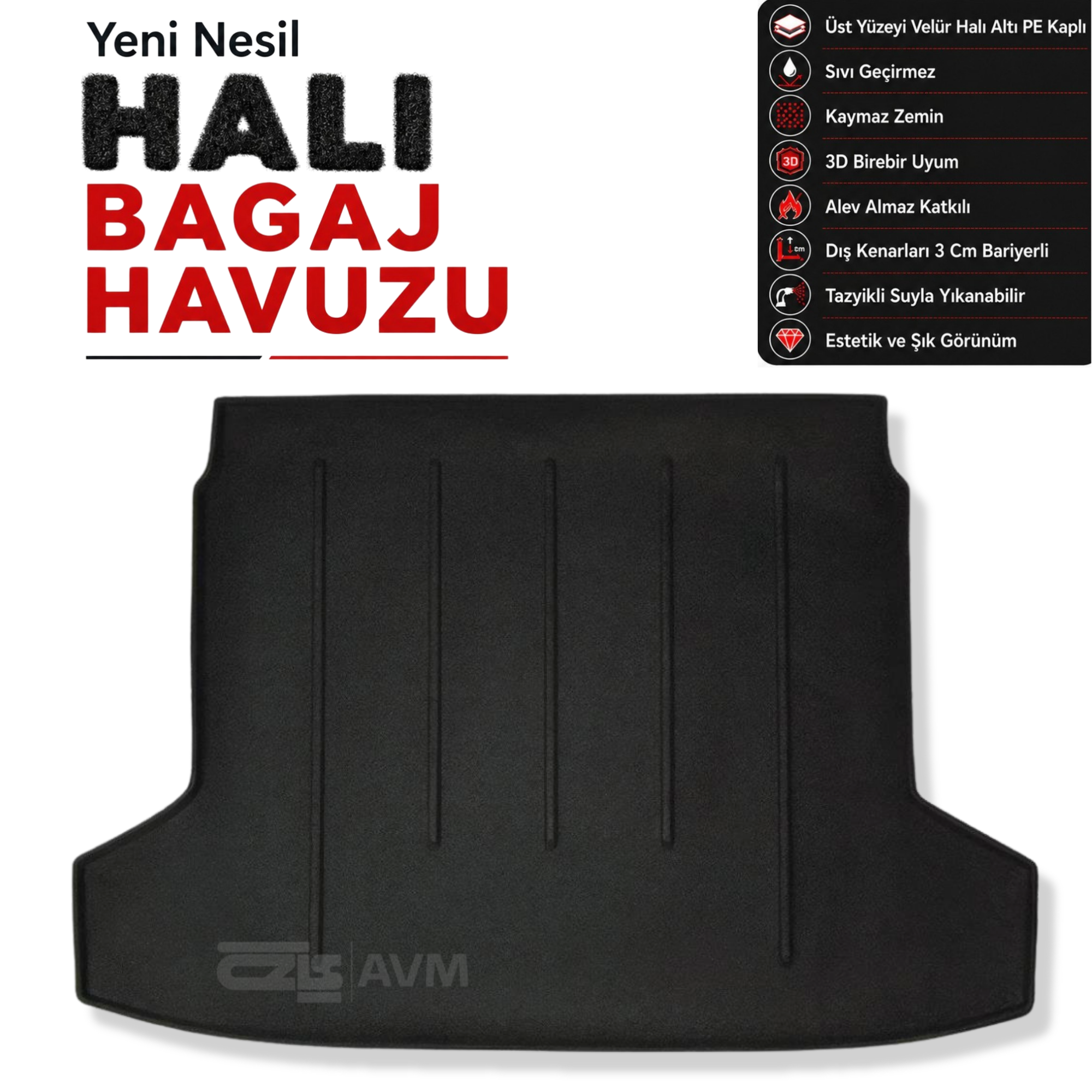 Peugeot 508 Sedan Halı Bagaj Havuzu (2011  - 2019 Arası)