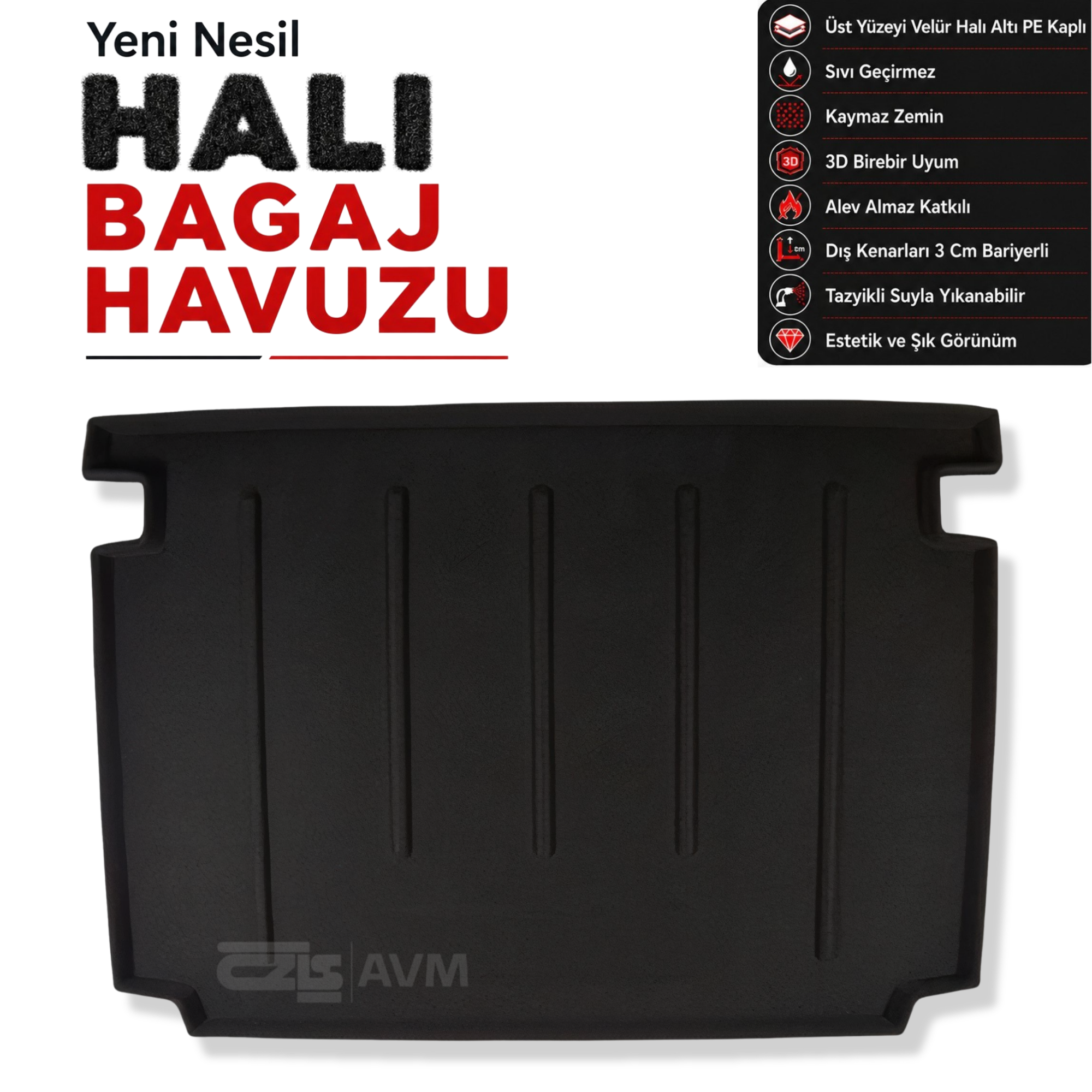 Peugeot Partner Tepee Halı Bagaj Havuzu (2008 Sonrası)