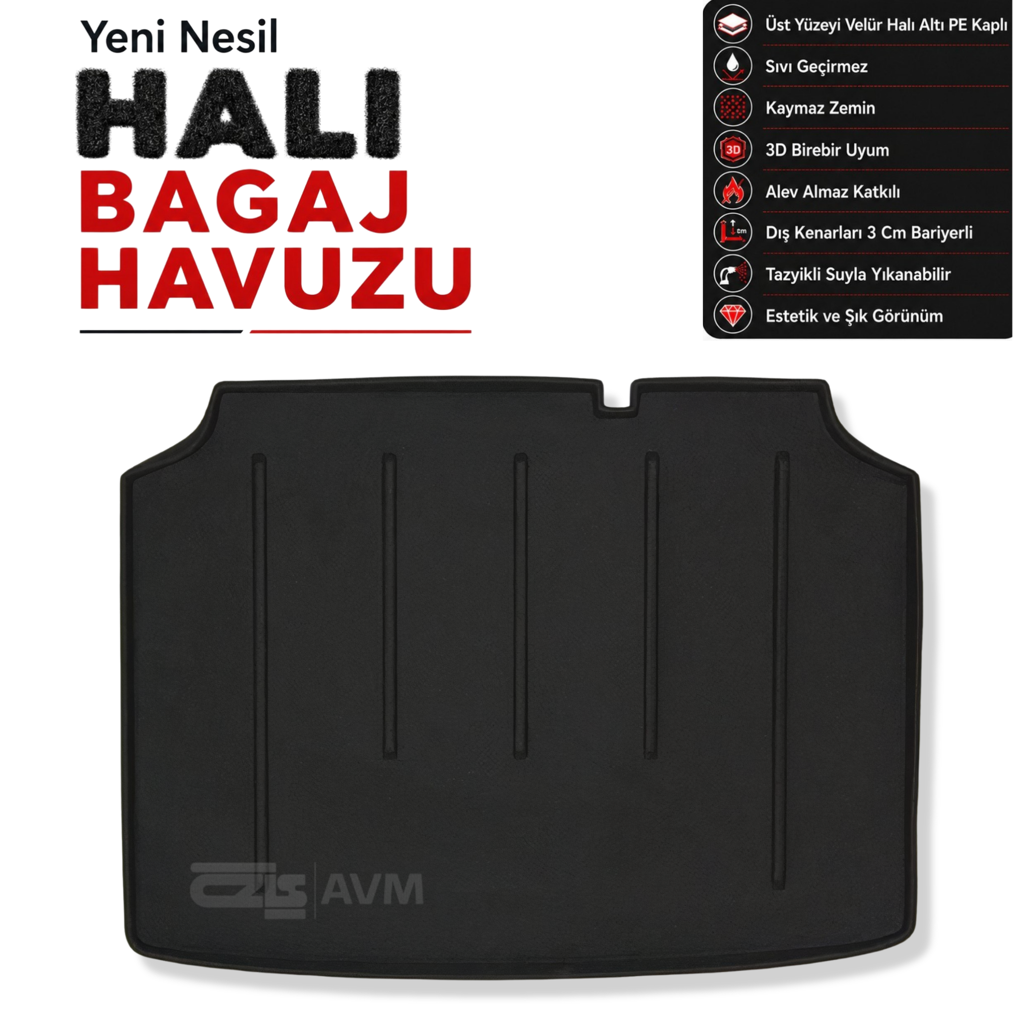 Peugeot 308 5 Kapı Halı Bagaj Havuzu (2014 - 2022 Arası)