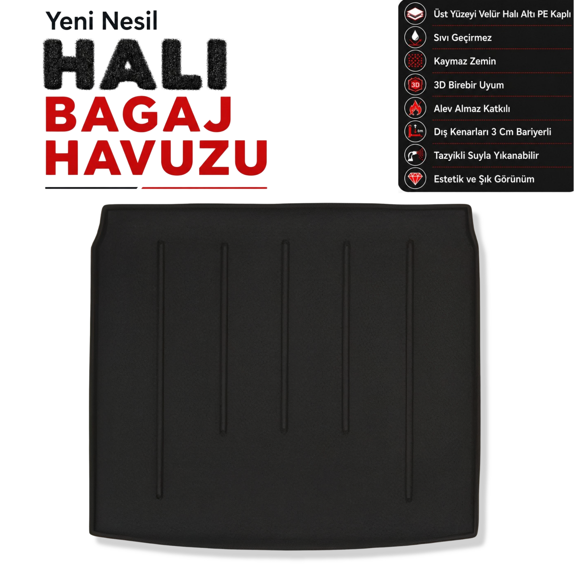 Peugeot 508 SW Halı Bagaj Havuzu (2018 ve Sonrası)