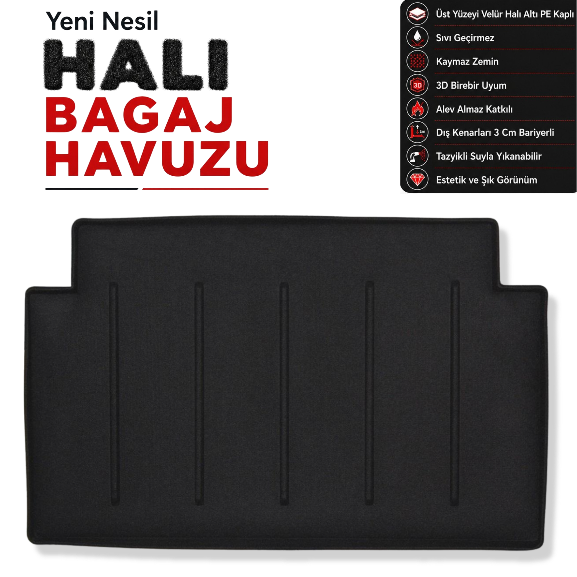 Peugeot Rifter Halı Bagaj Havuzu (2019 Sonrası)