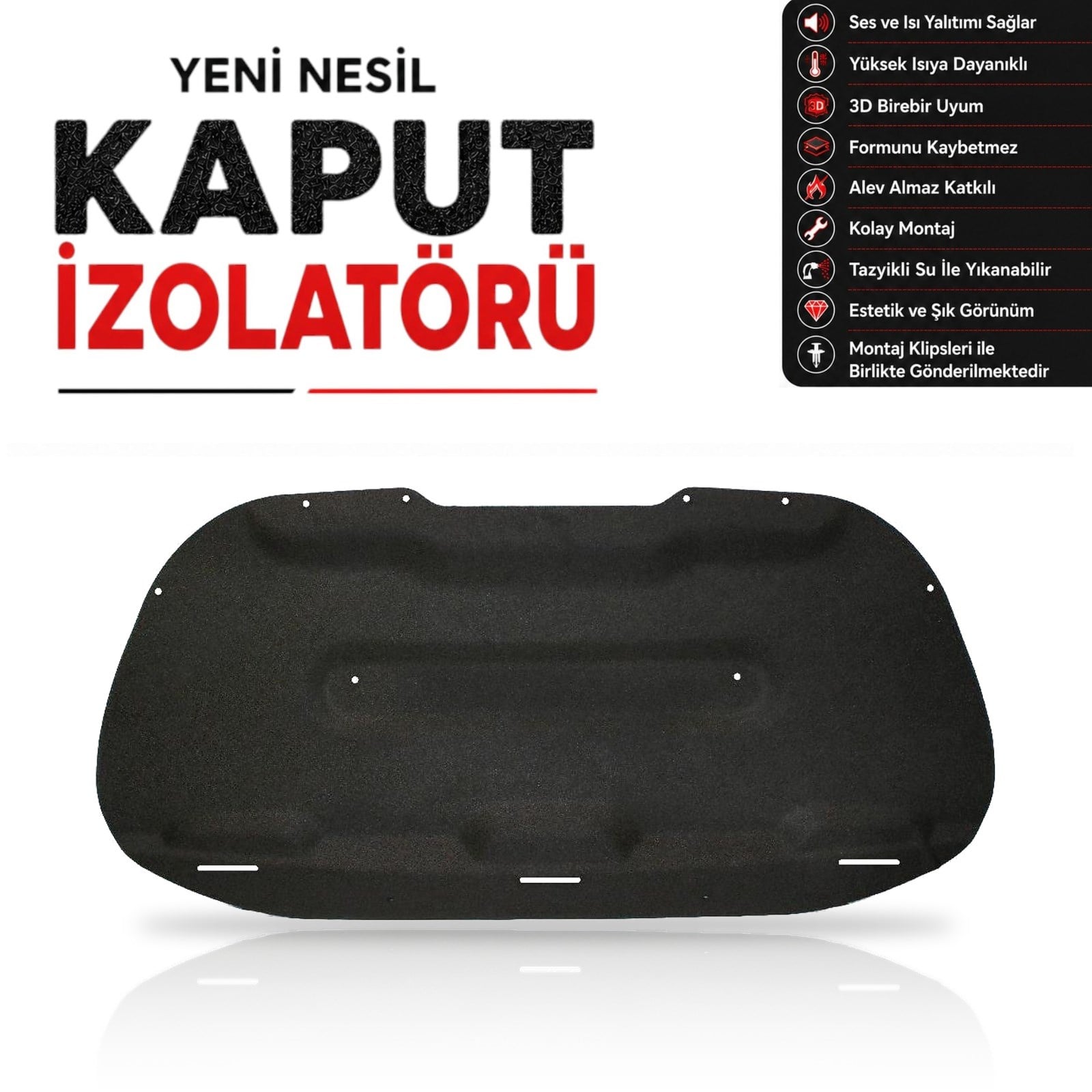 Peugeot 301 Kaput Altı İzolatörü (2017 Sonrası)