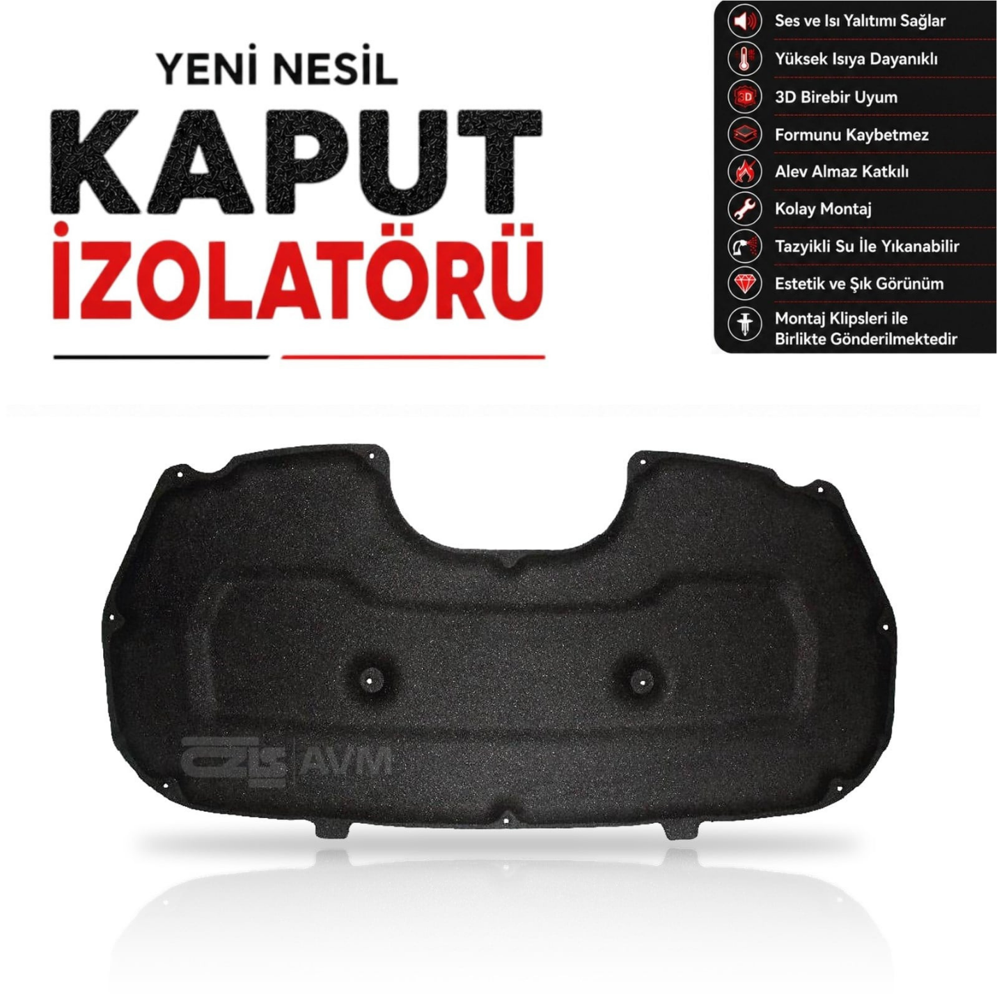 Peugeot 2008 Kaput Keçesi İzolatörü (2020 Sonrası)