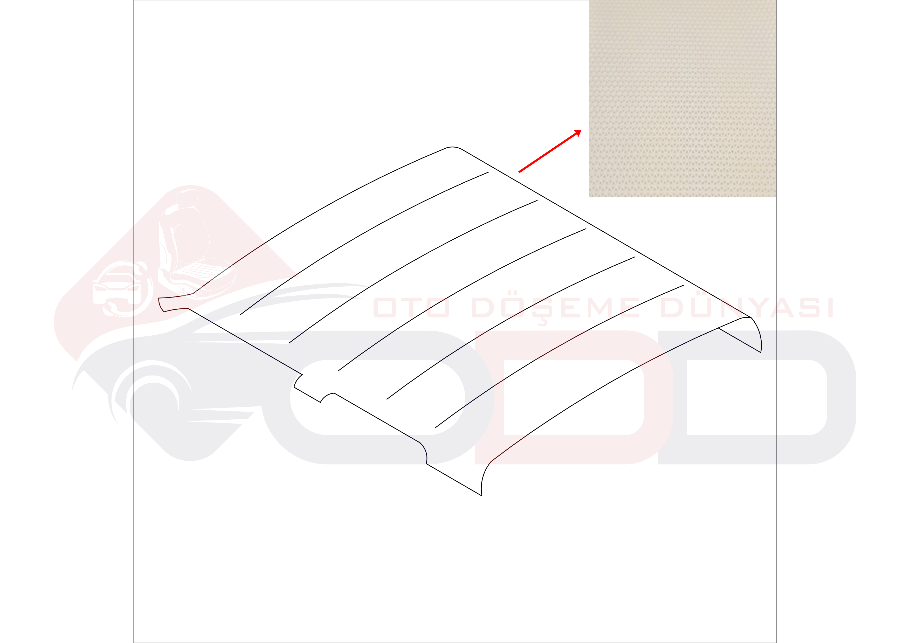 R12 TOROS TS TAVAN DÖŞEMESİ (FREKANS-DİKİŞ)(BİNEK ARAÇ)