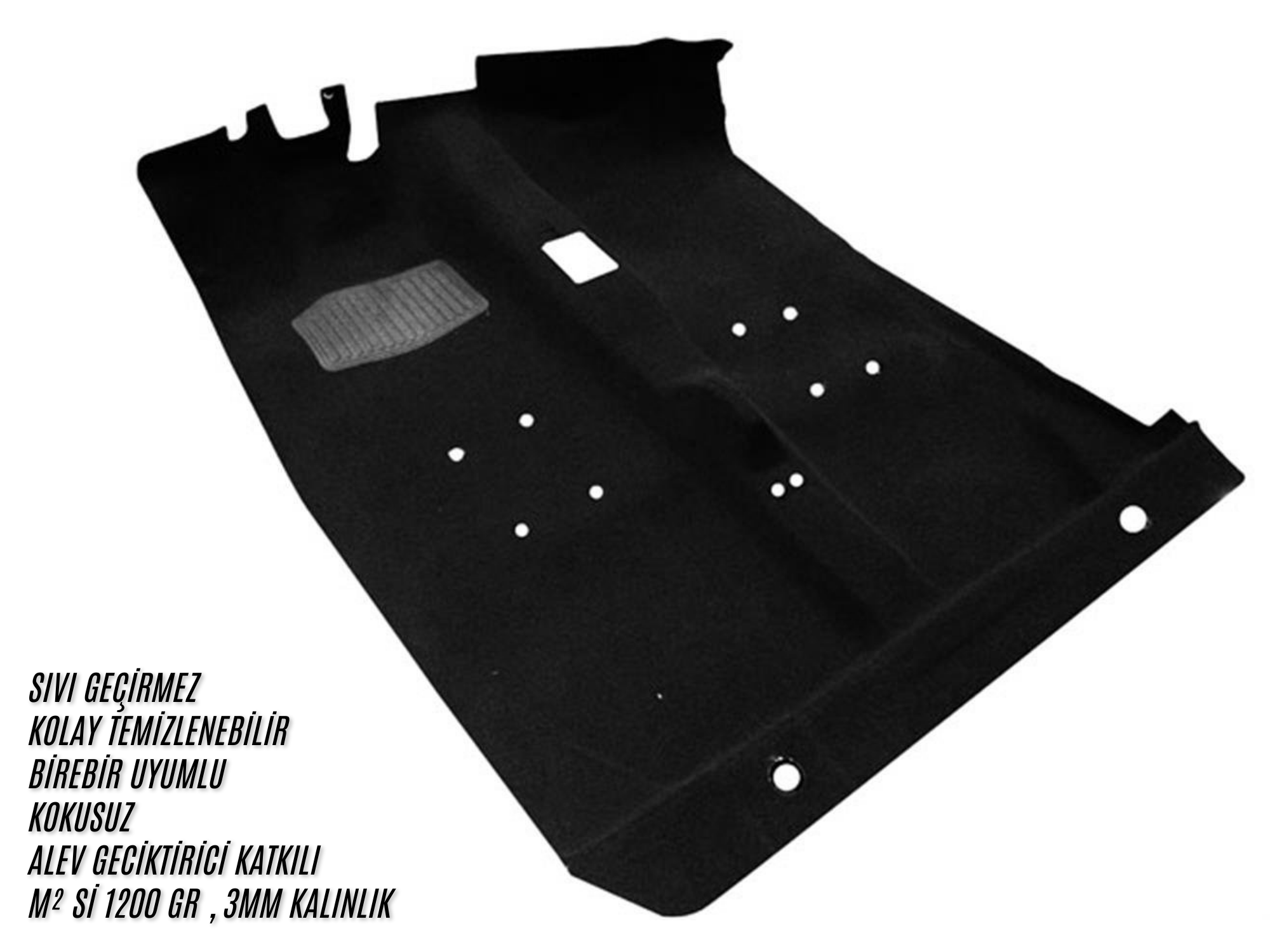 RENAULT 9 / 11 TABAN HALISI -SİYAH