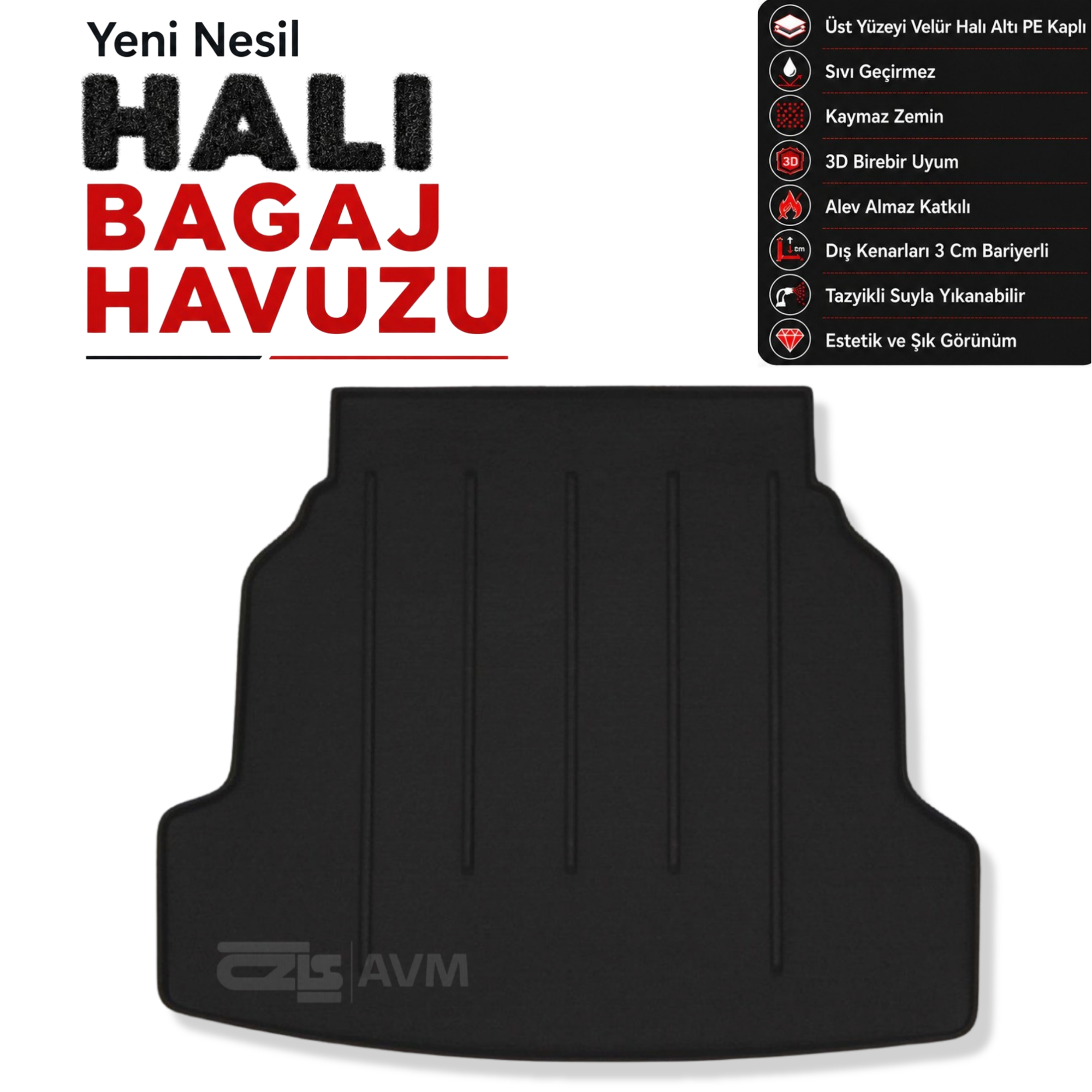 Renault Latitude Halı Bagaj Havuzu (2009 - 2016 Arası)