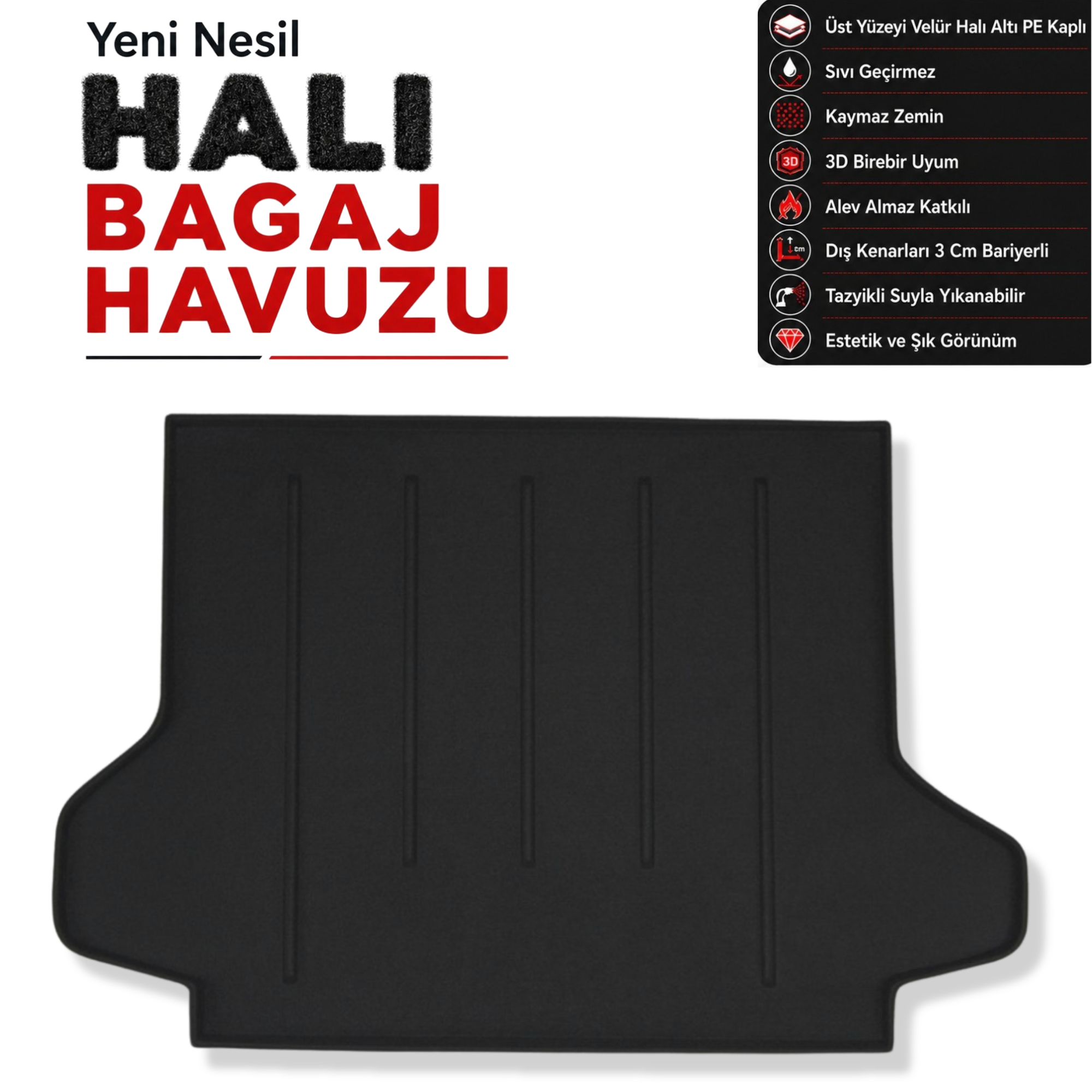 Renault Koleos Halı Bagaj Havuzu (2008 - 2017 Arası)