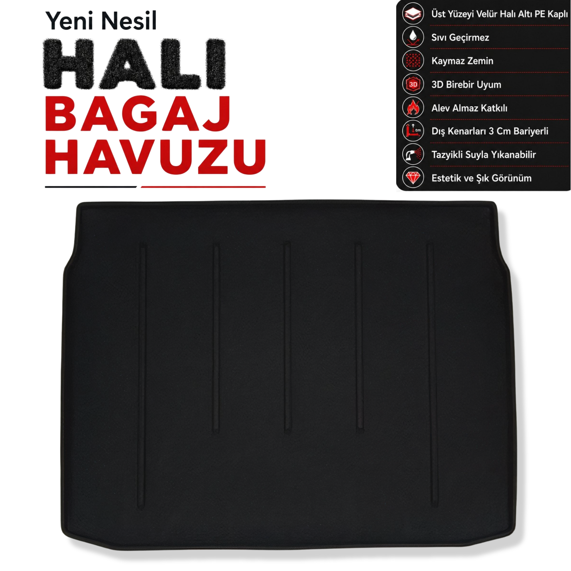 Renault Kadjar Halı Bagaj Havuzu (2015 Sonrası)