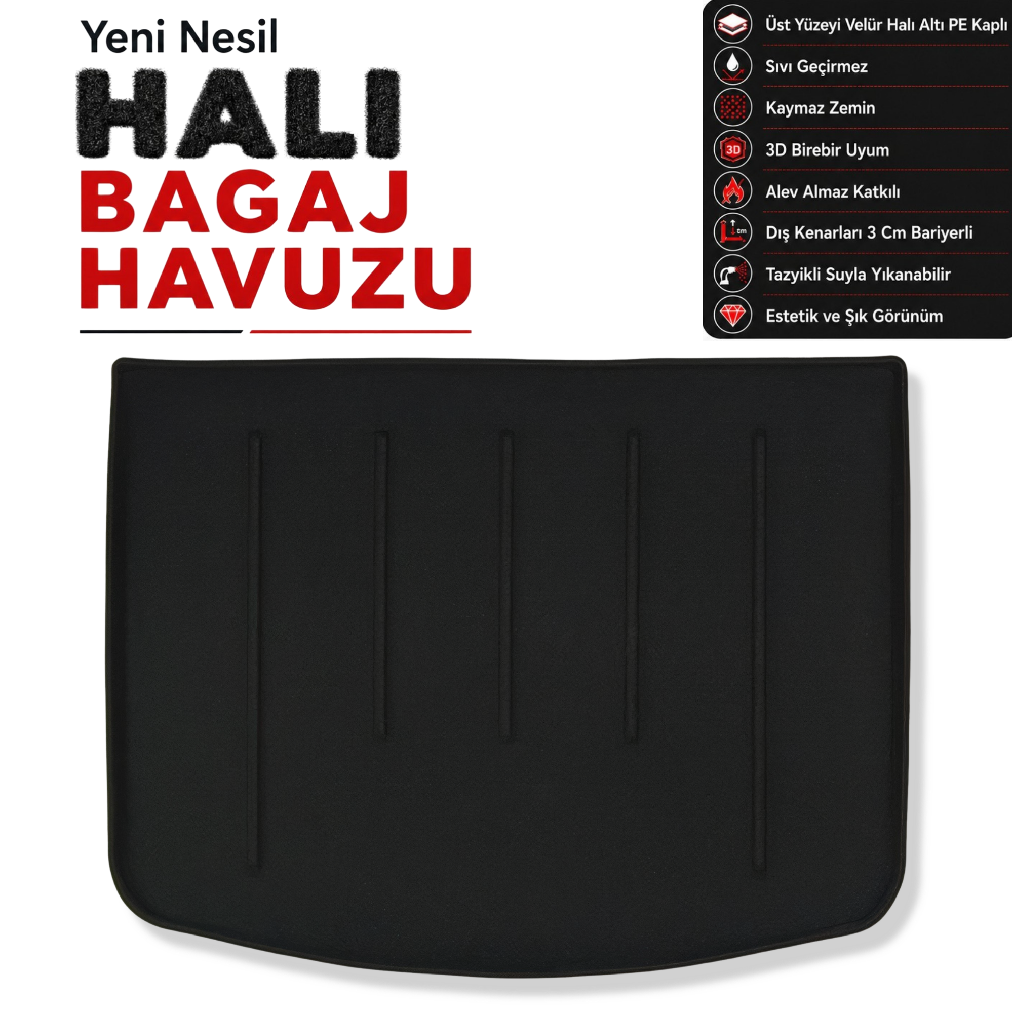Renault Koleos Halı Bagaj Havuzu (2017 Sonrası)