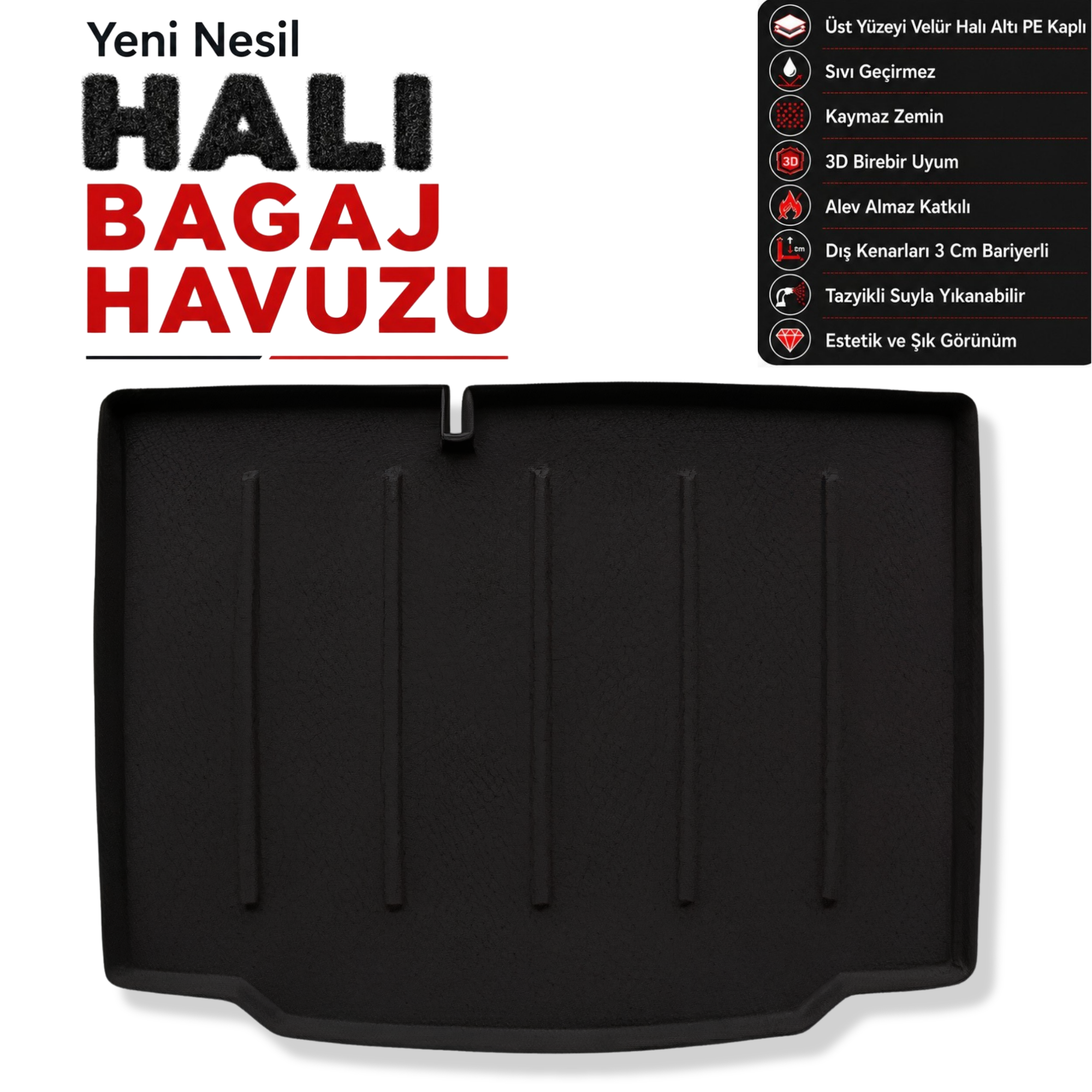 Renault Clio Hatchback Halı Bagaj Havuzu (2026 Sonrası)