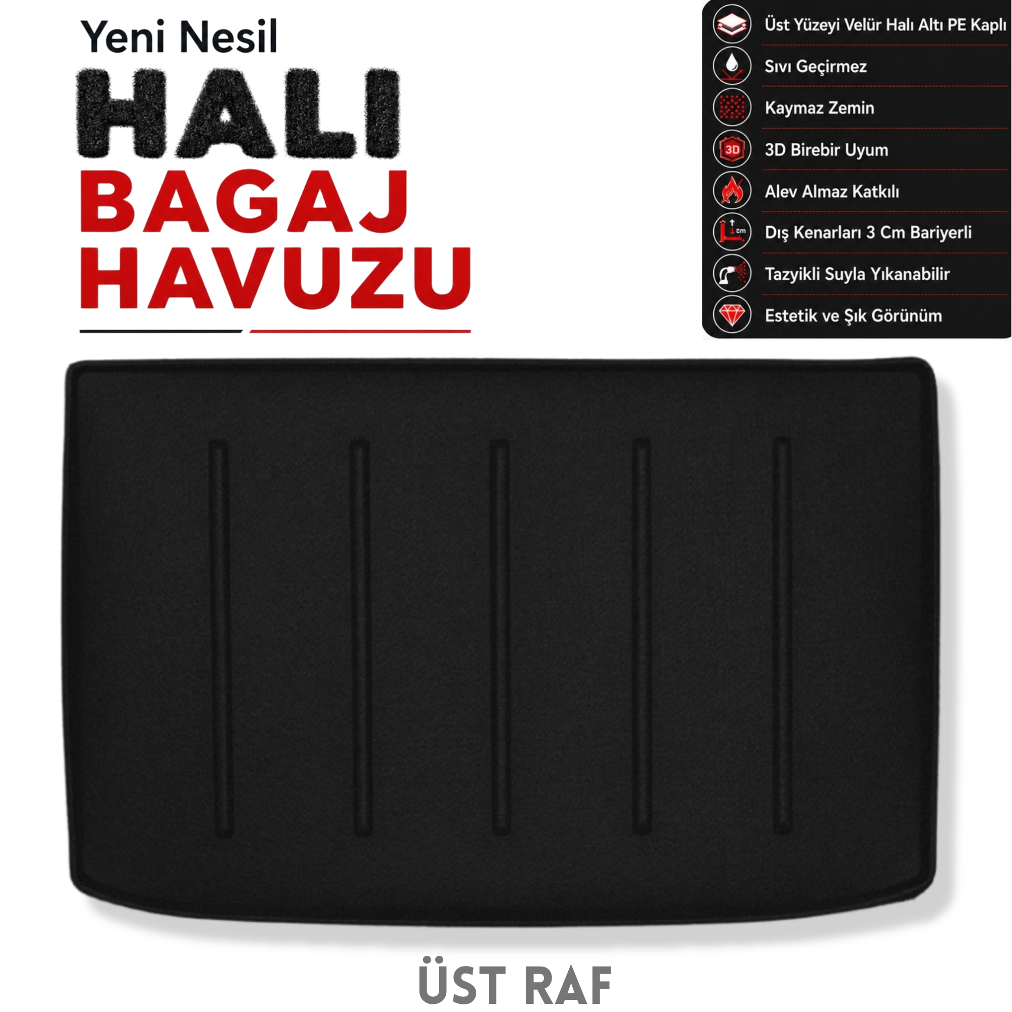Renault Captur Halı Bagaj Havuzu (2021 Sonrası)