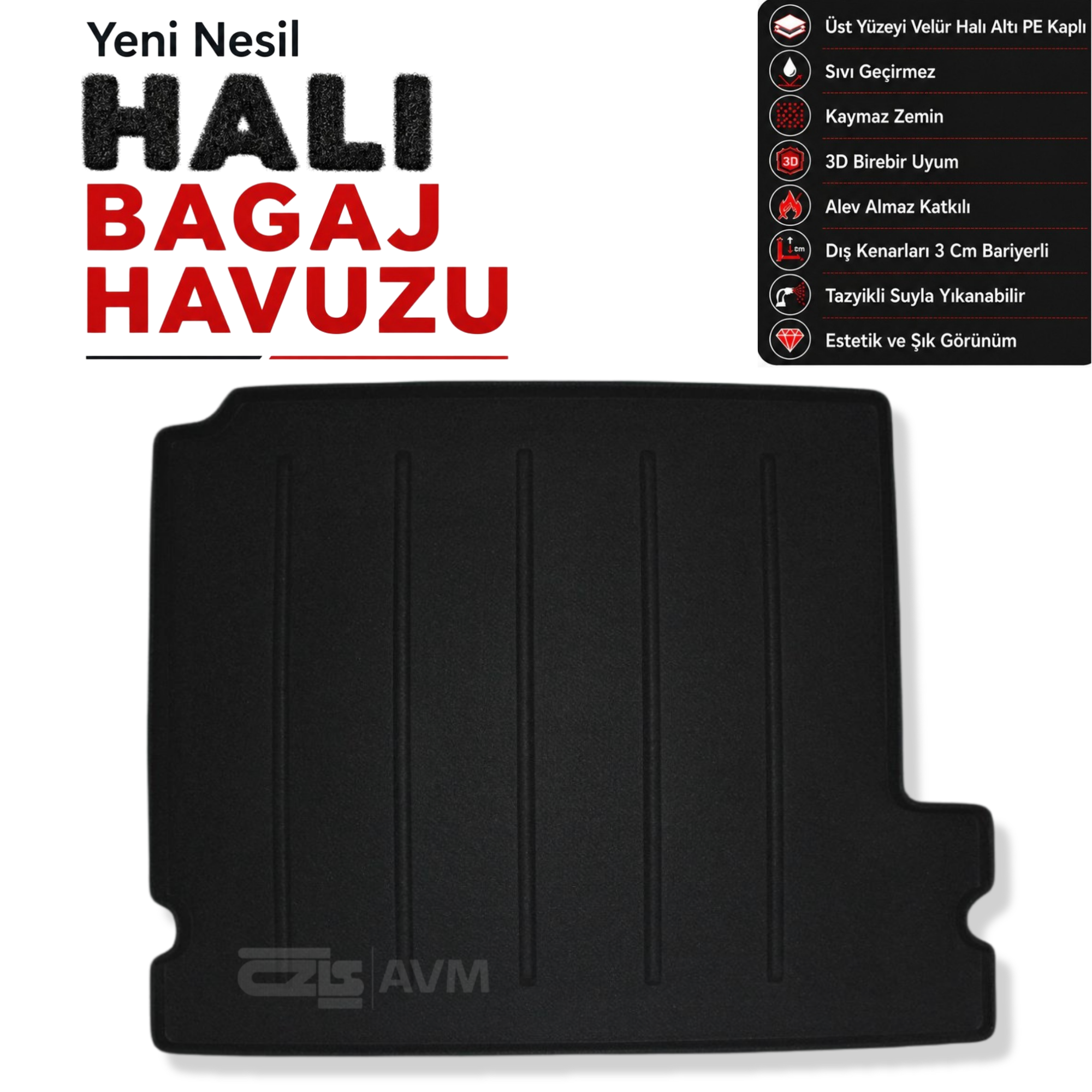 Renault Kangoo Elektirikli Halı Bagaj Havuzu (2023 ve Sonrası)