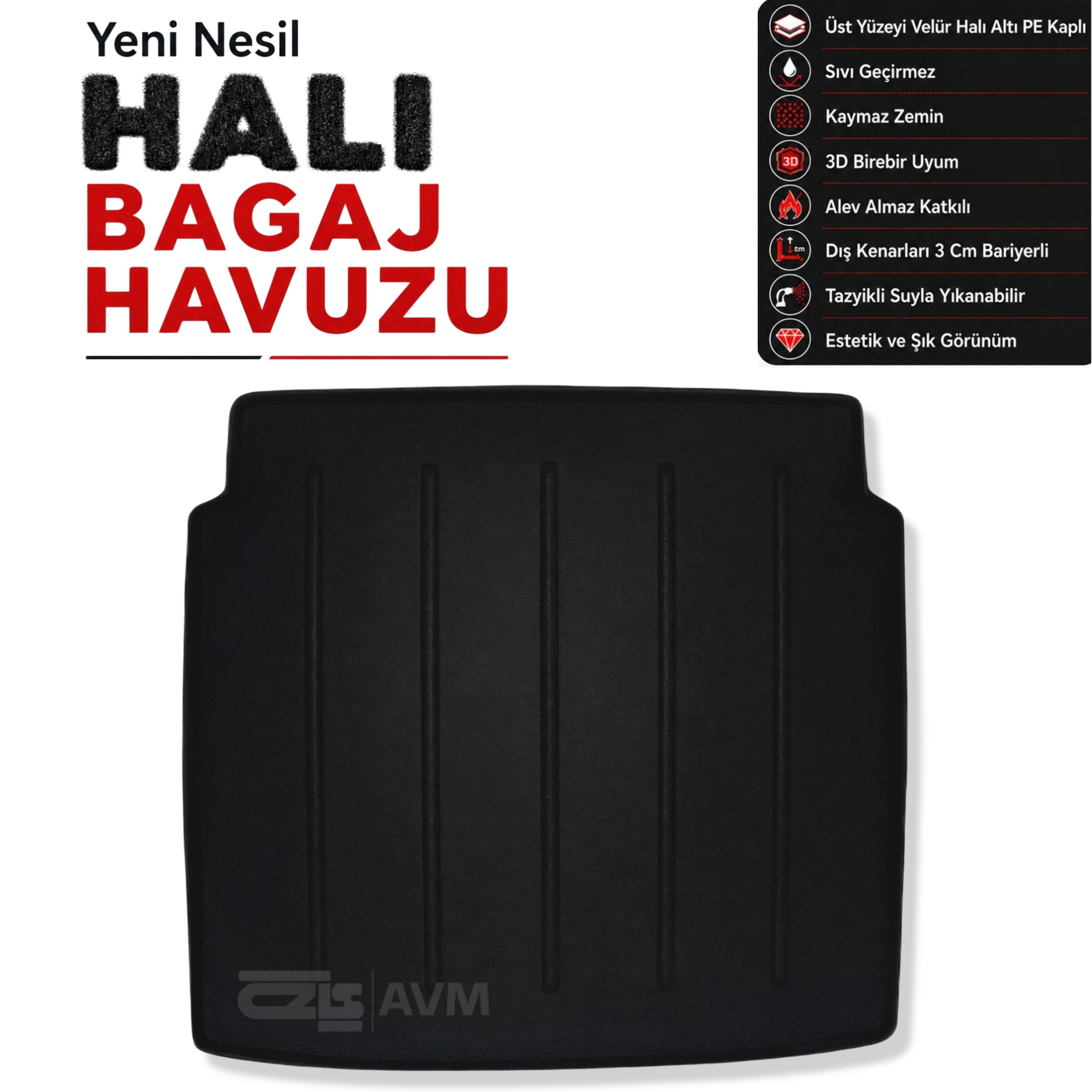 Renault Duster Halı Bagaj Havuzu Üst Raf (2024 ve Sonrası)